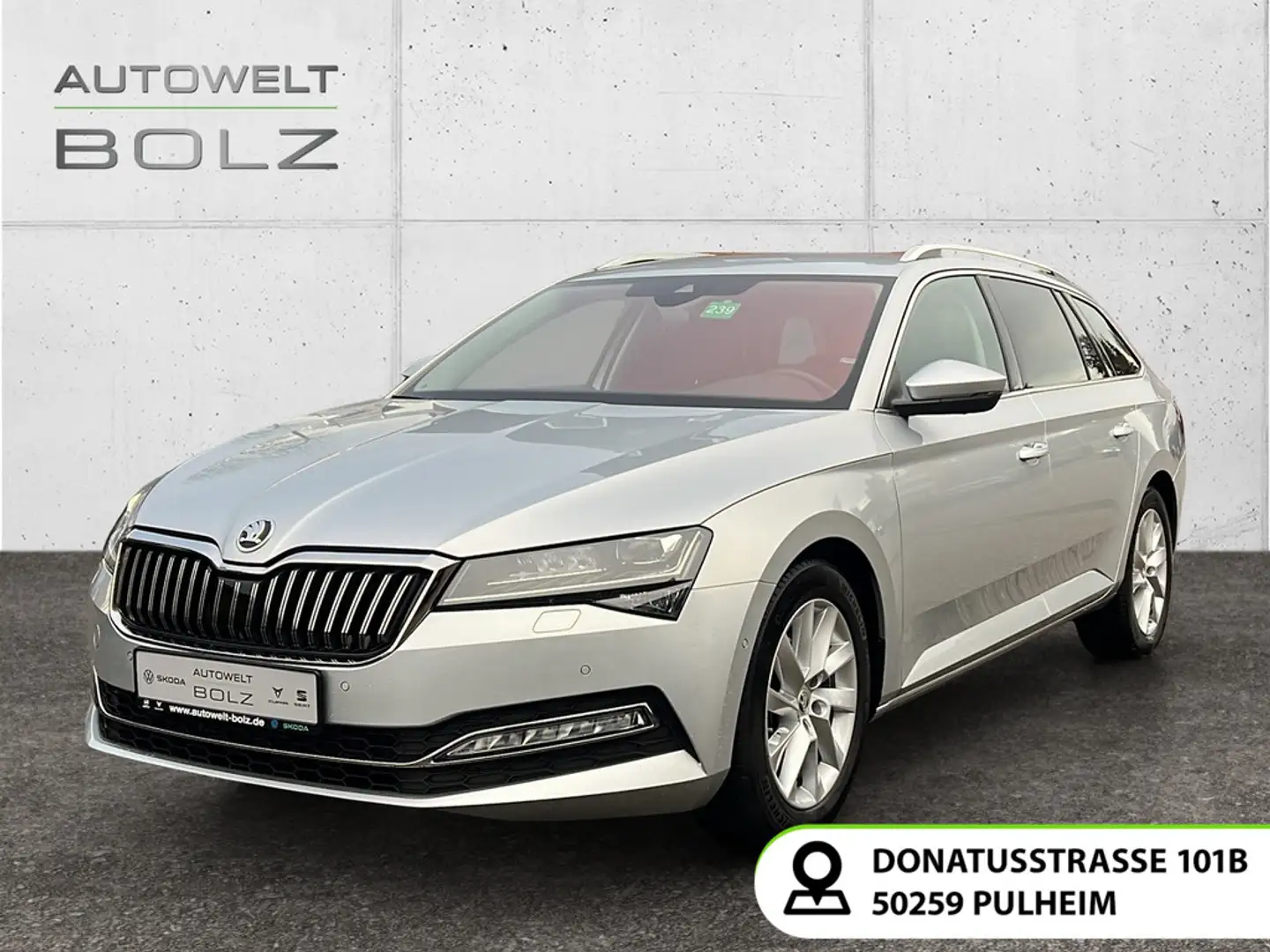 Skoda Superb Combi Style 1.5 TSI AHK Navi Leder DigiCo Silber - 1