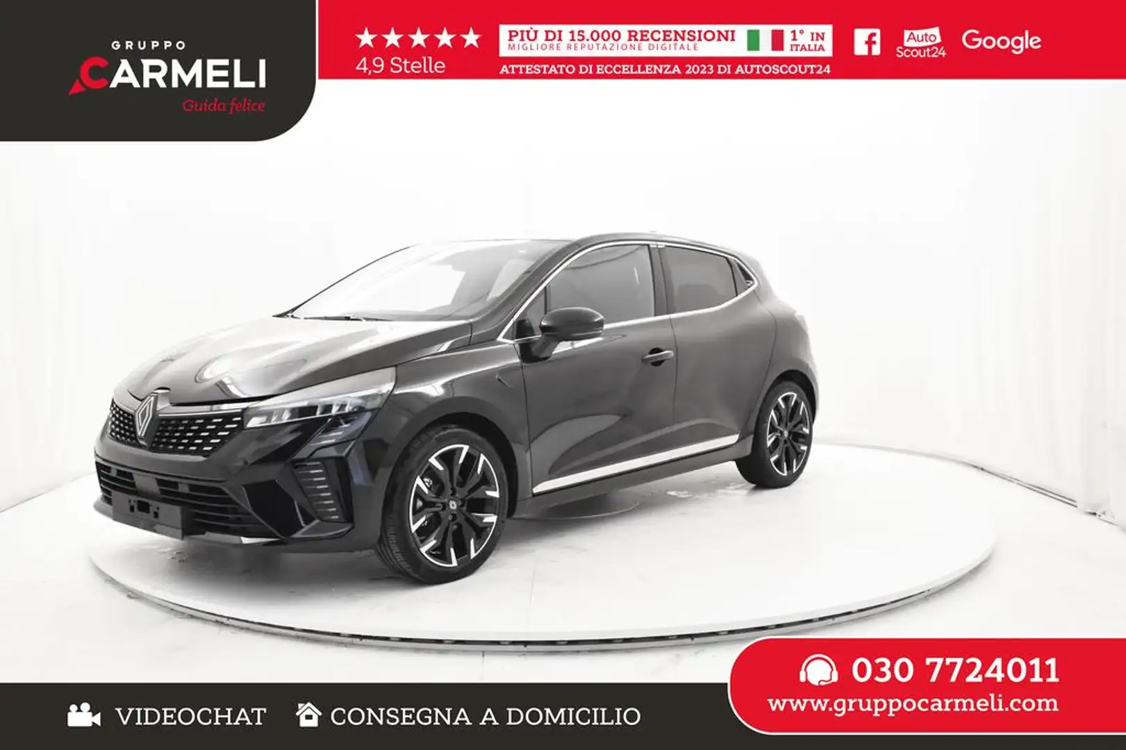 Renault Clio 1.6 E-Tech full hybrid Techno 145cv -PRONTA Noir - 1