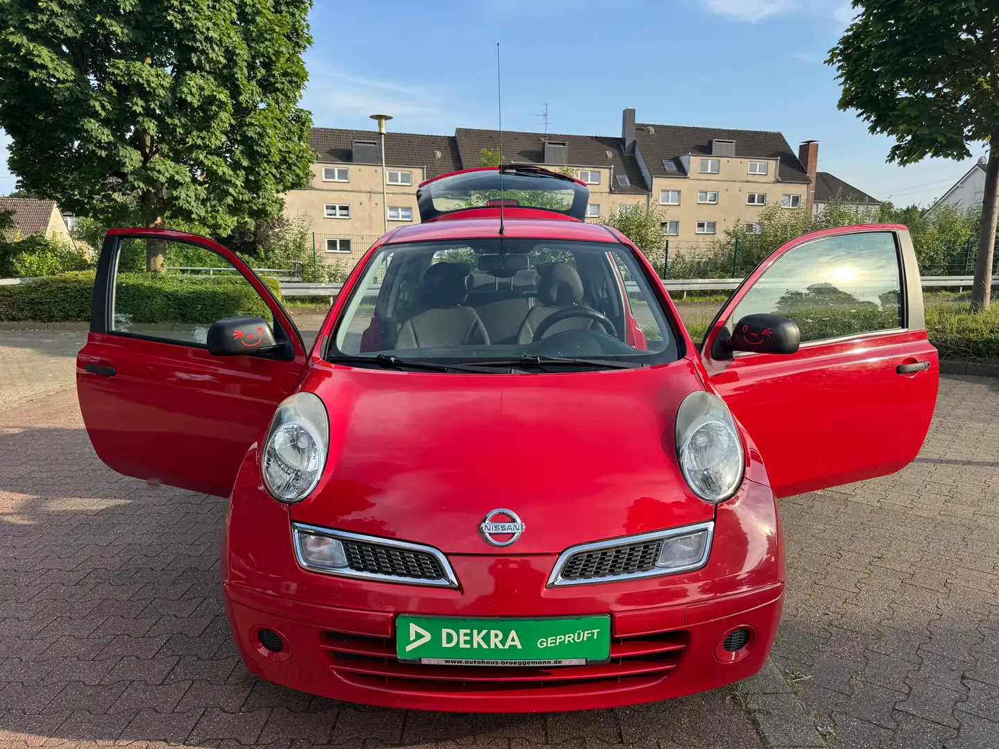 Nissan Micra Visia 1.HAND.  ALUFELGEN . TÜV NEU Czerwony - 1