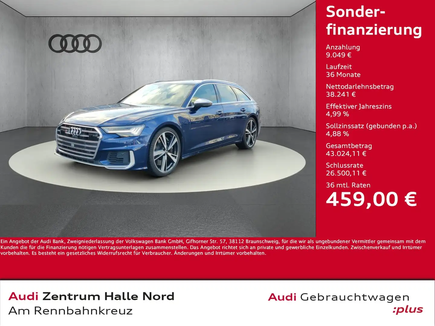 Audi S6 Avant 3.0 TDI quattro tiptronic Blau - 1