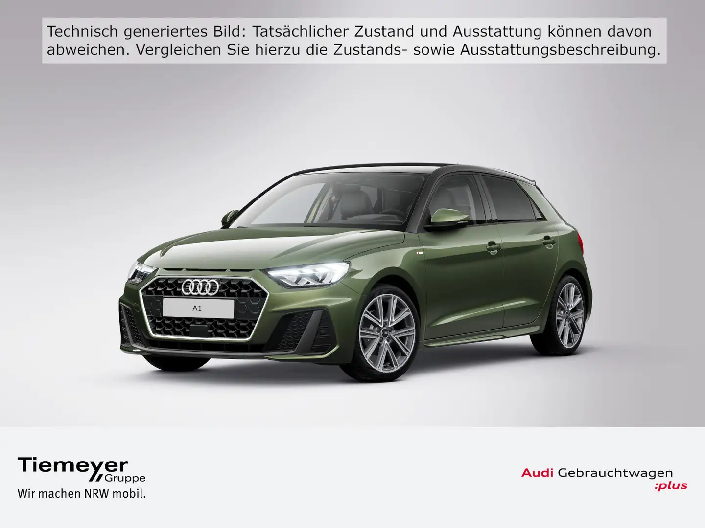 Audi A1 30 TFSI S LINE LM17 LED NAVI PRIVAC Grün - 1
