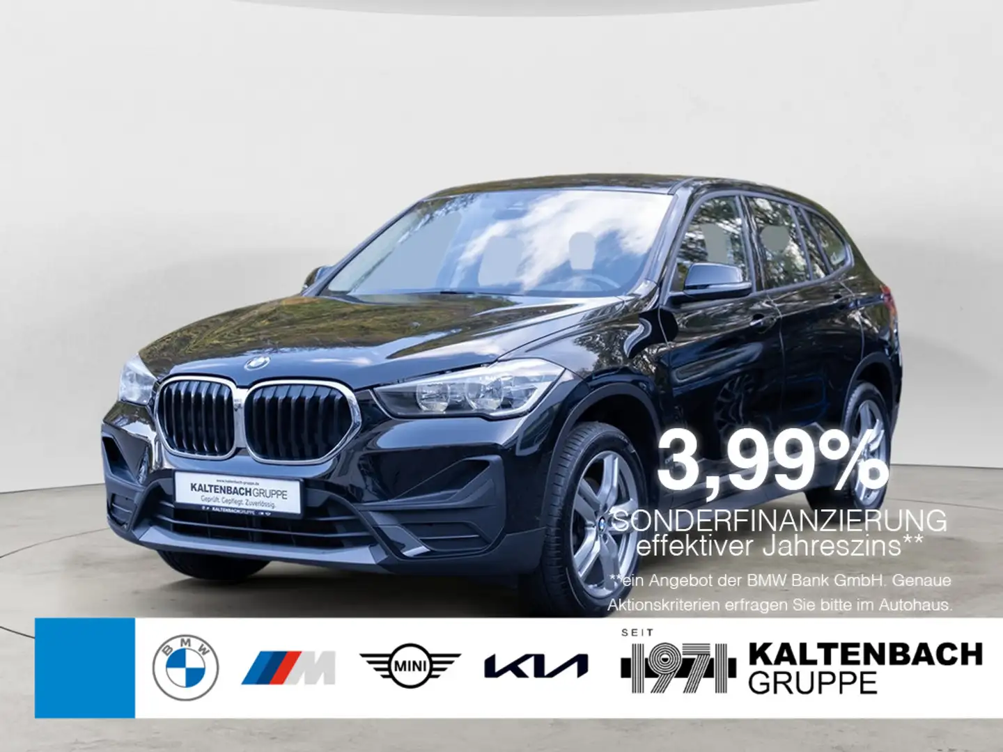 BMW X1 sDrive 18i Advantage AHK NAVI SHZ PDC Noir - 1
