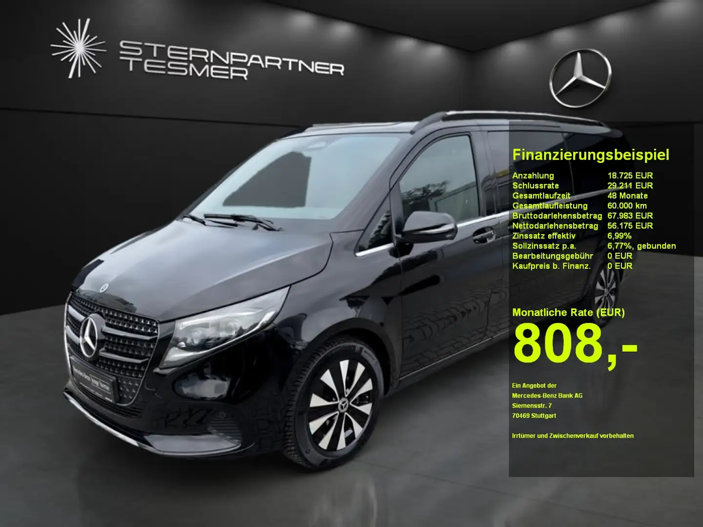 Mercedes-Benz V 300 d Avantgarde Extralang Standhz+8-Sitze Schwarz - 1