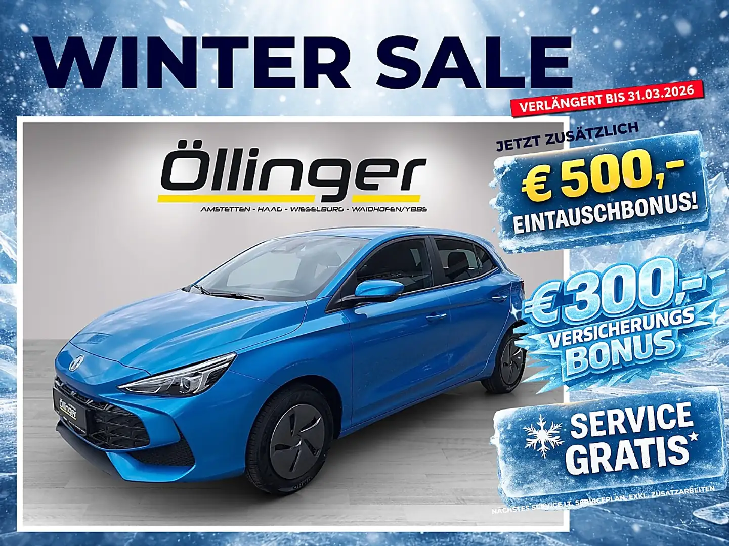 MG MG3 1,5 Hybrid+ Standard Aut. + WR Blau - 1