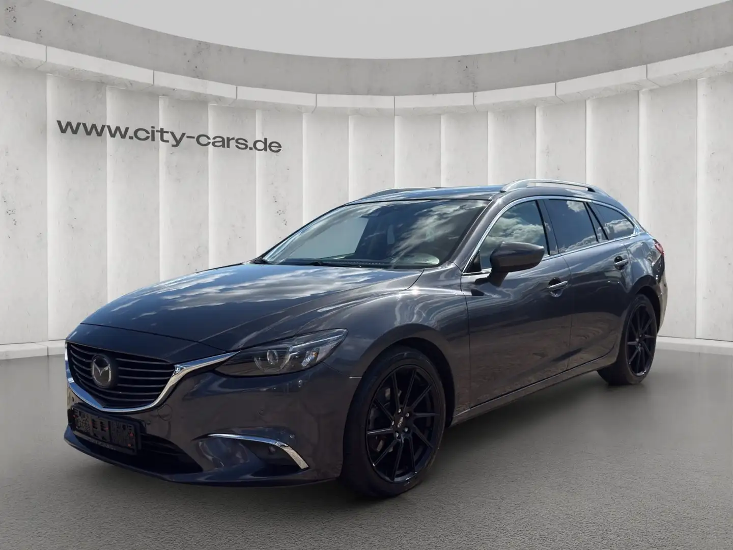 Mazda 6 Kombi Sports-Line AWD*Autom.*Leder*Head UP*AHK Grijs - 1