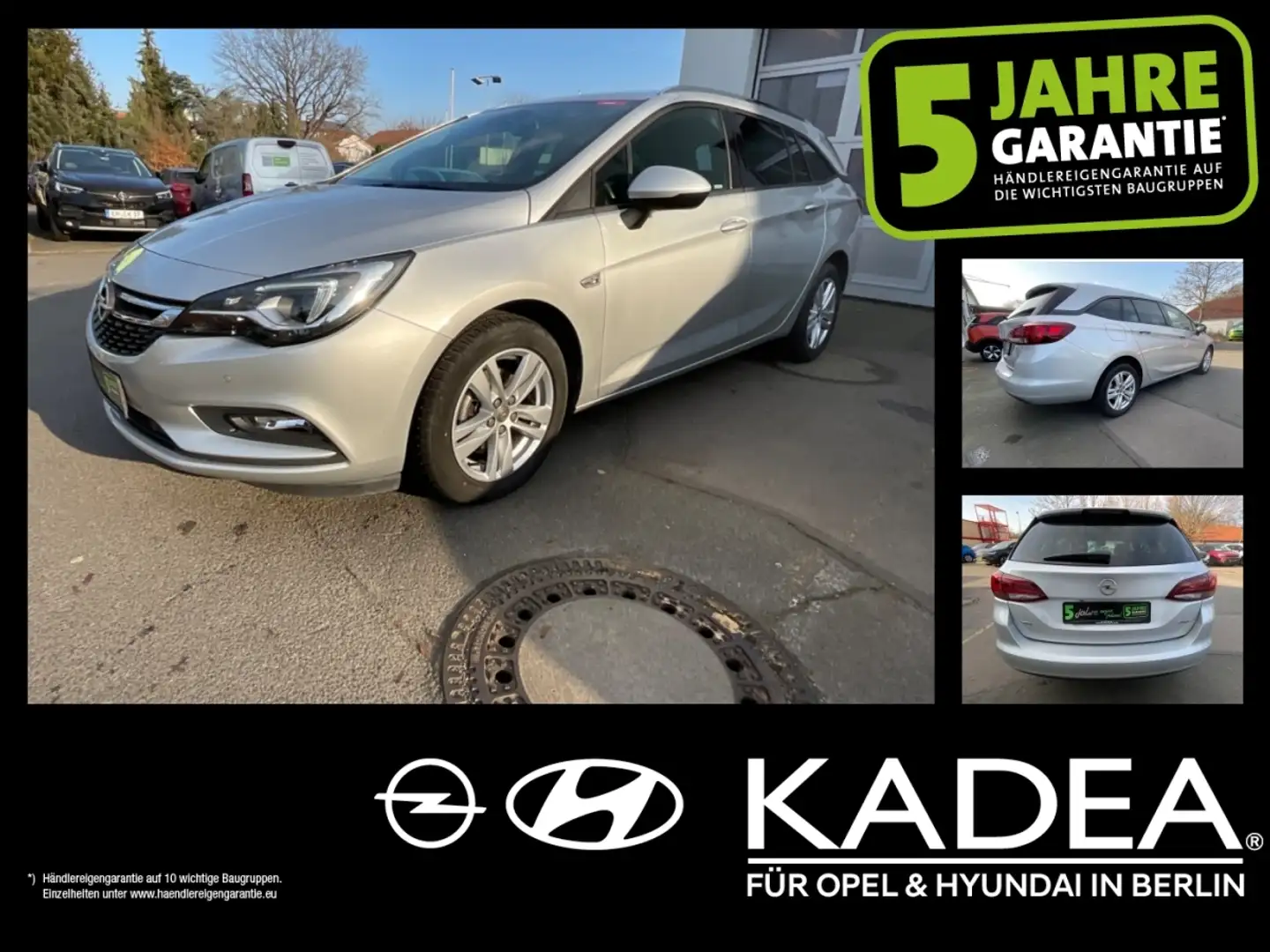 Opel Astra K ST 1.4 Navi,PDC,LED,16'LM,Wi-Pkt,Rückkam Zilver - 1