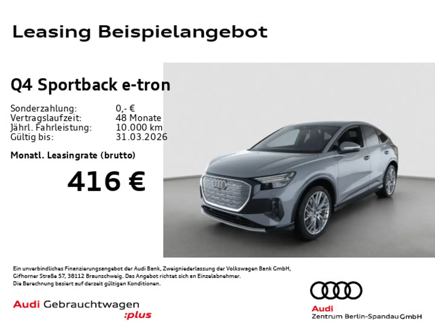 Audi Q4 e-tron 35 S line int. *MATRIX*AHK* Grau - 1