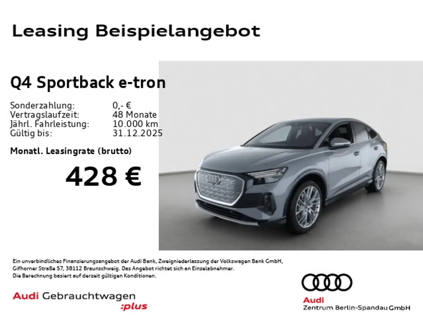 Audi Q4 e-tron 35 S line int. *MATRIX*AHK* Grau - 1