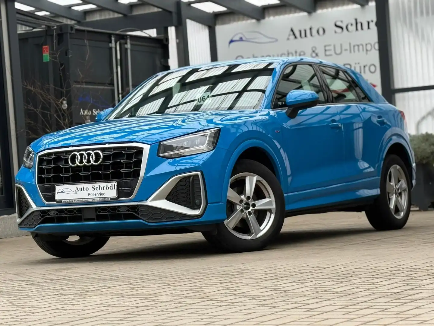 Audi Q2 S line 35 TFSI, Navi, LED, El.Heck, Schild-Erkenn. Azul - 1