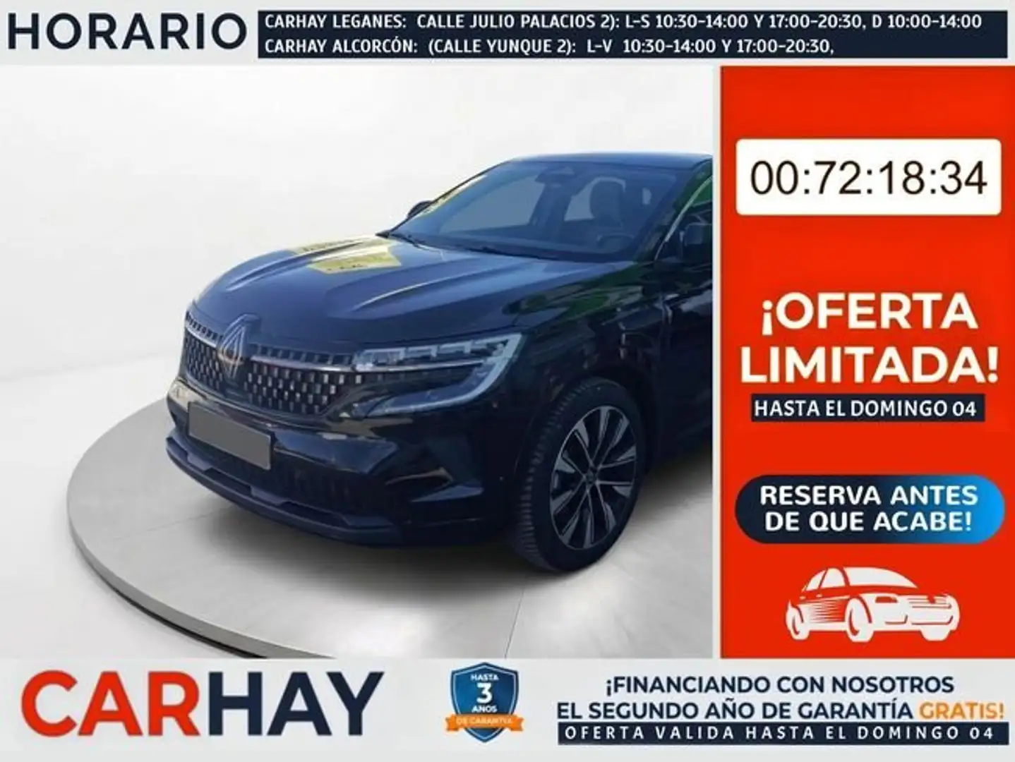 Renault Austral 1.2 full hybrid e-tech Techno 146kW Negro - 1