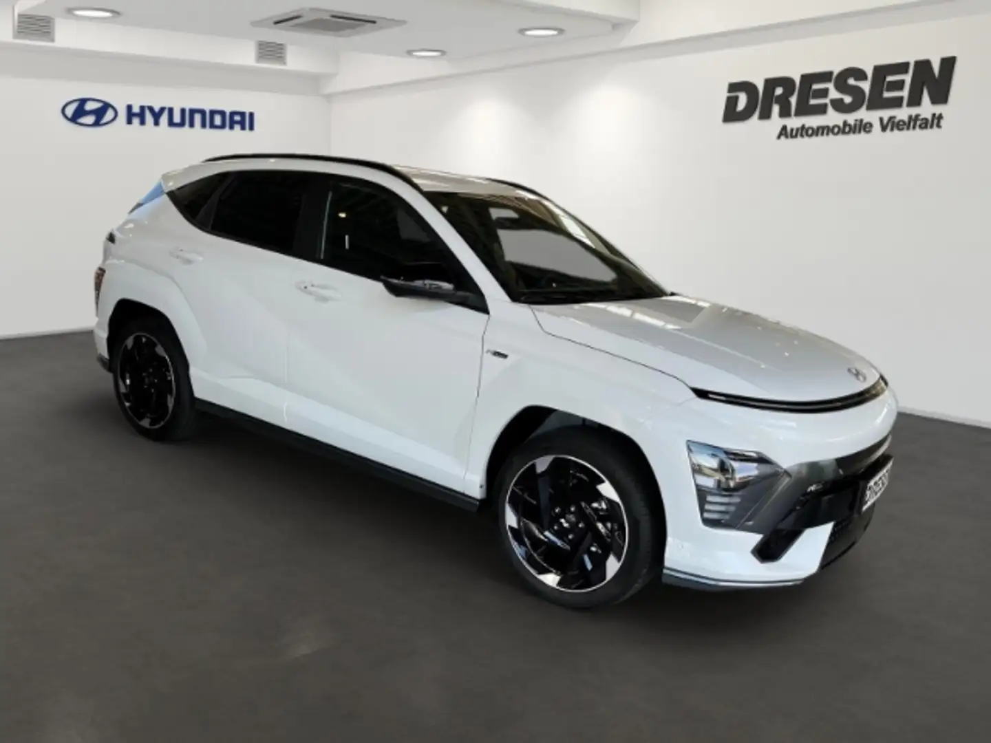 Hyundai KONA N Line/65,4 kWh/Assistenz-Paket/Elektr.Heckkl. Weiß - 2