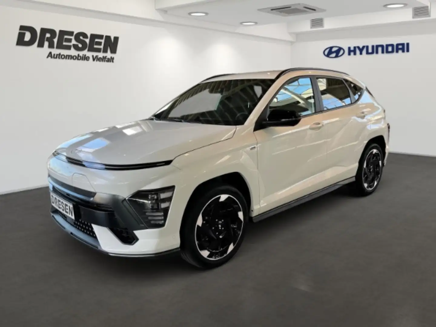 Hyundai KONA N Line/65,4 kWh/Assistenz-Paket/Elektr.Heckkl. Weiß - 1