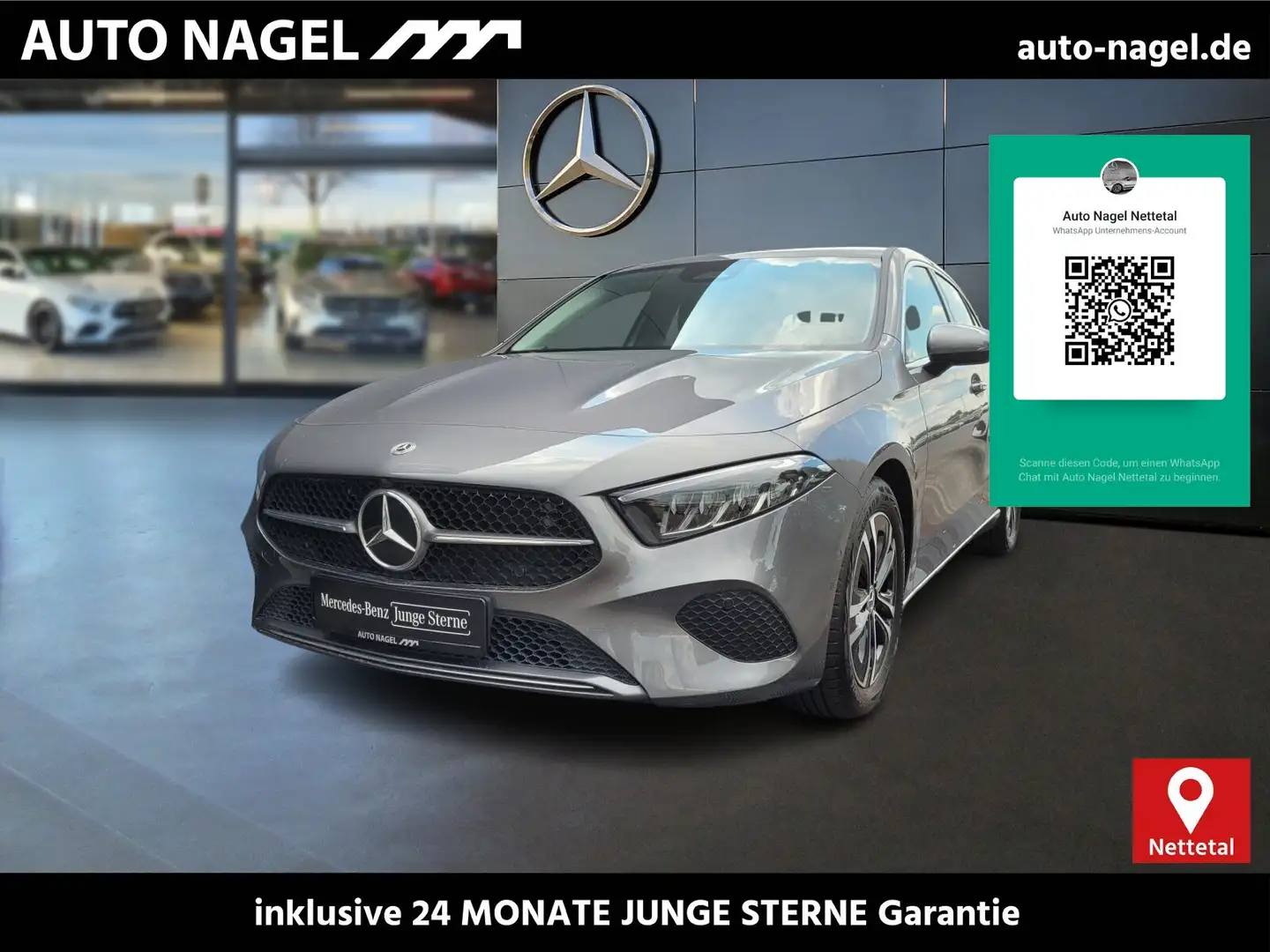Mercedes-Benz A 200 A 200 d Progressive Advanced+AHK+LED+Kamera+ Navi Grau - 1