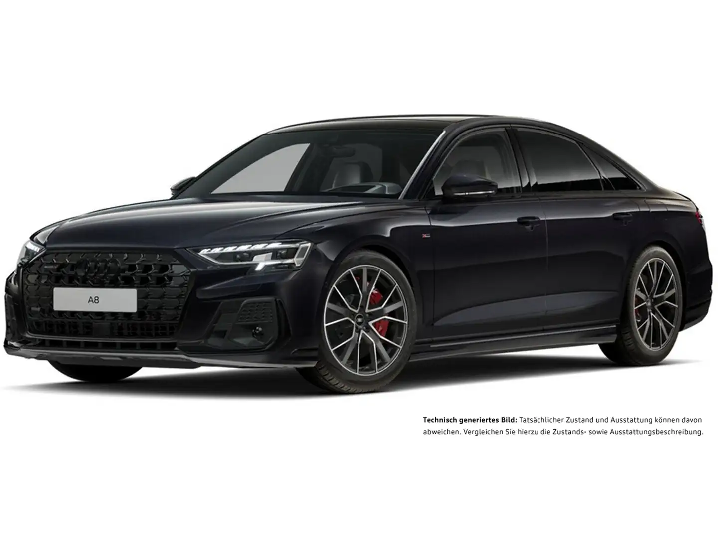 Audi A8 60 quattro HYBRID S LINE PANO B&O 360CAM LM20 Schwarz - 2