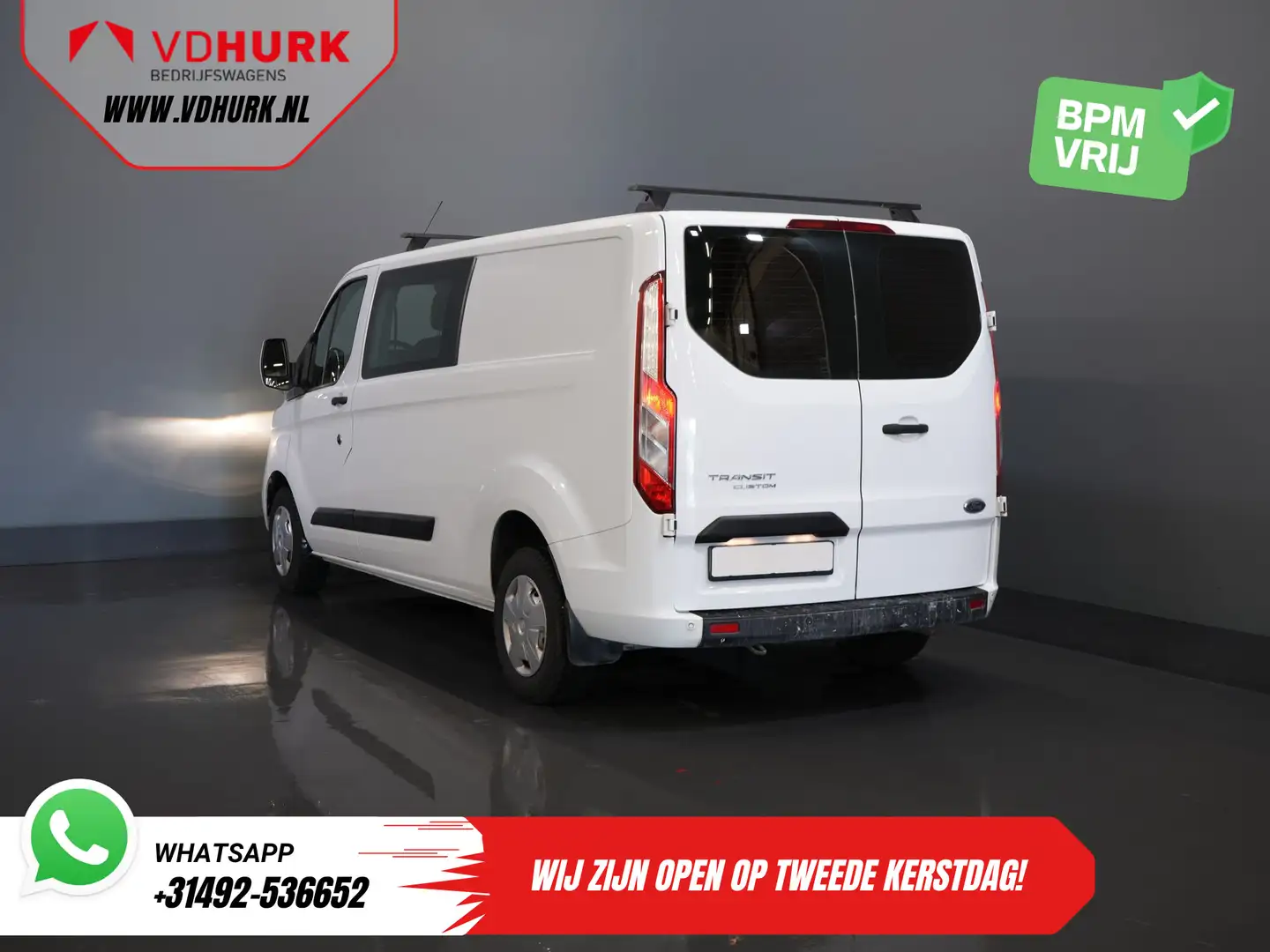 Ford Transit Custom 2.0 TDCI L2 Trend DC Dubbel Cabine BPM VRIJ! Stoel Blanc - 2