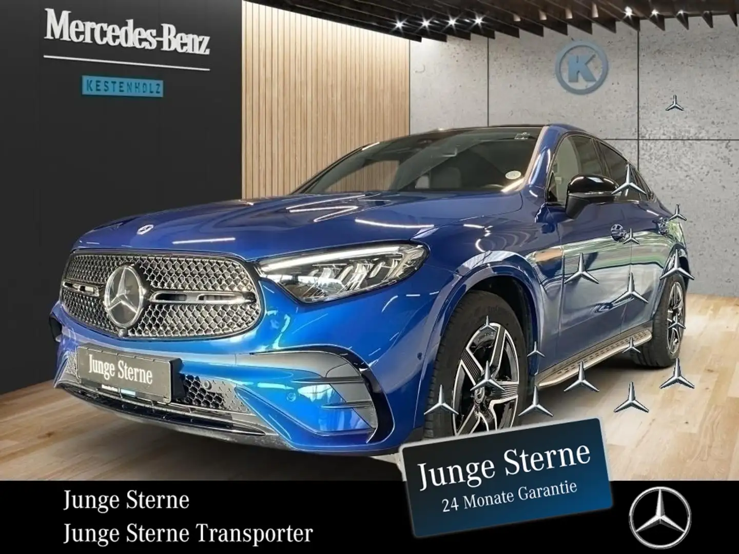 Mercedes-Benz GLC 300 4M Coupé *AMG*NIGHT*MBUX*MEMOR*AHK*PANO* Niebieski - 1