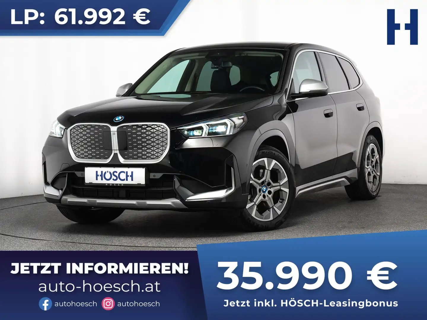 BMW iX1 xDrive30 xLine LEDER PREMIUMPAKET -42% Schwarz - 1