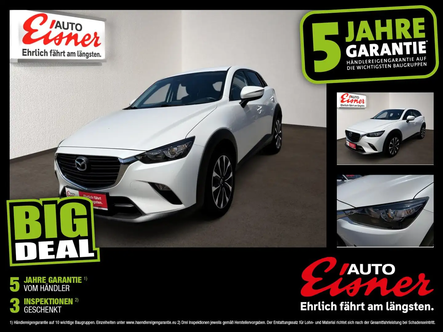 Mazda CX-3 2.0 SKYACTIV-G Takumi DynLicht KlimaA LED Weiß - 1