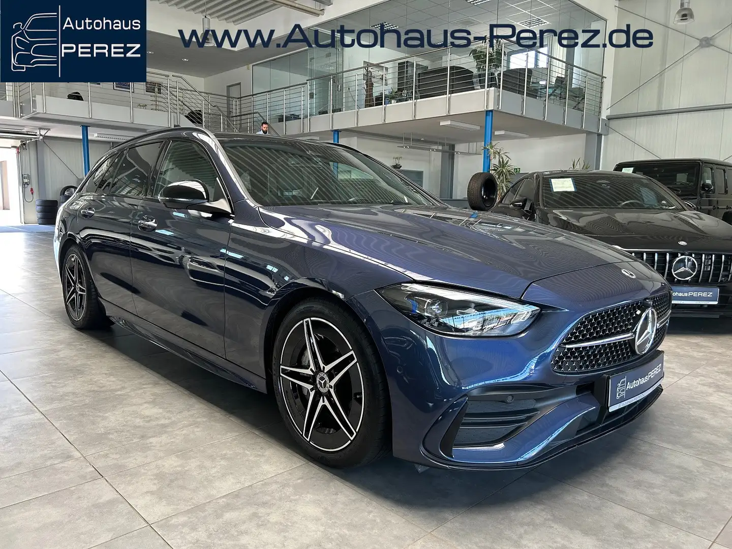 Mercedes-Benz C 300 T d AMG PREMIUM DISTRONIC+- PANO-NIGHT Blu/Azzurro - 1