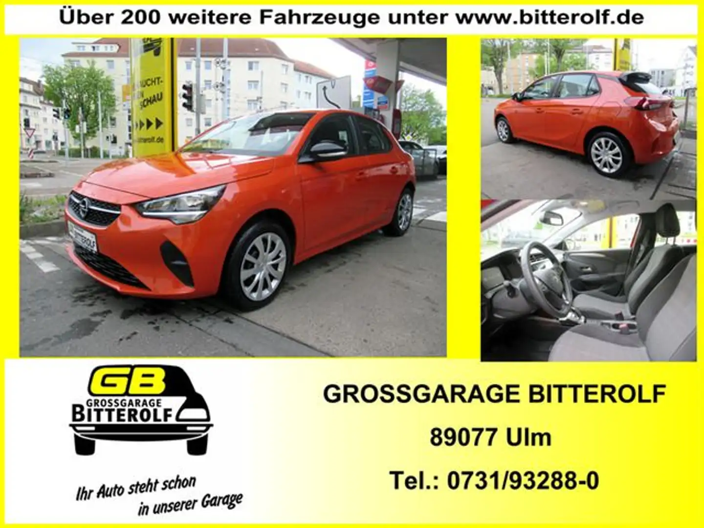 Opel Corsa -e Edition 50kWh 5tg Klimaaut/Tempo/Bluetoo Orange - 1