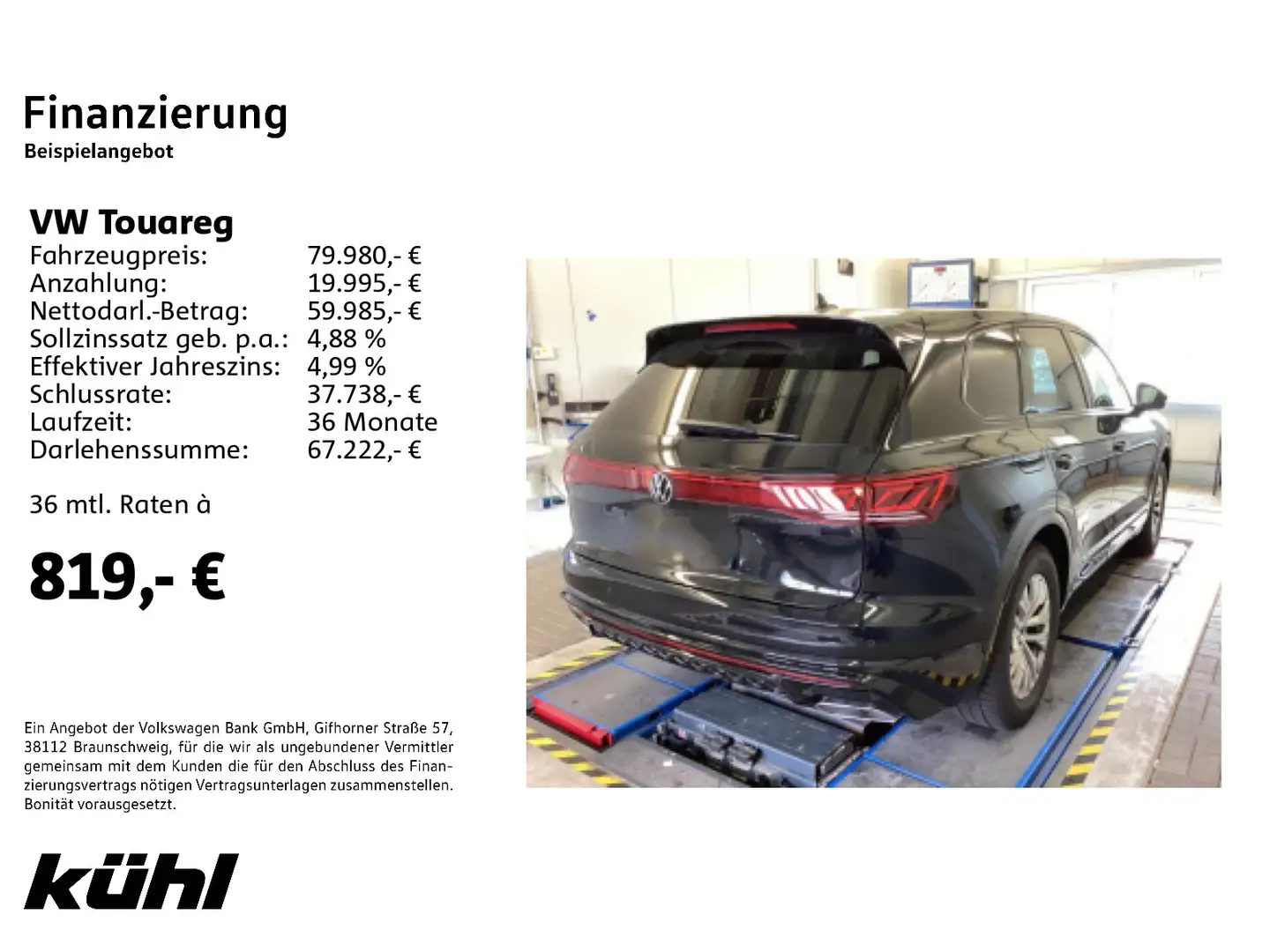 Volkswagen Touareg 3.0 TDI 4M Tip. R-Line IQ.Light Luft ACC Schwarz - 2