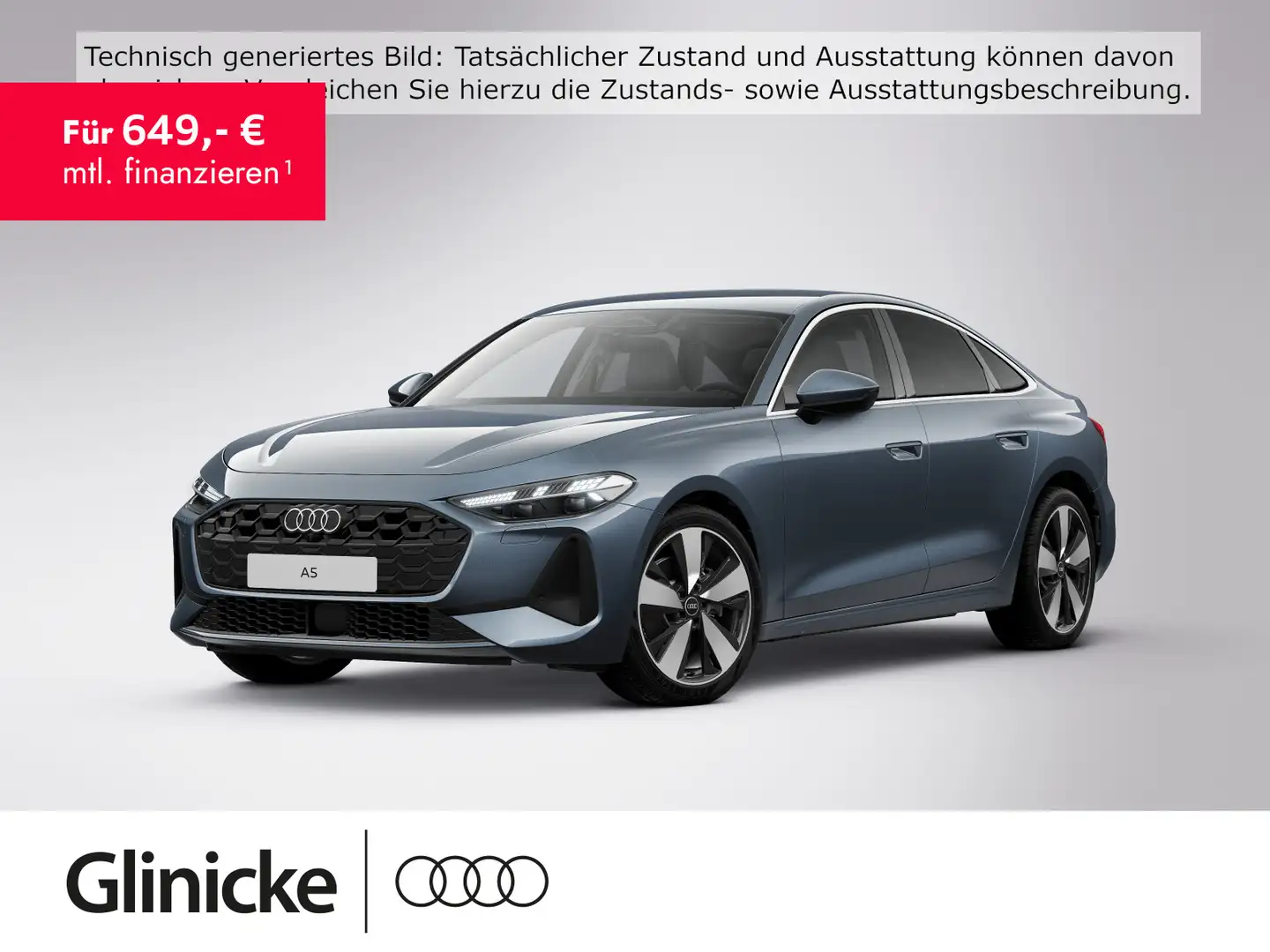 Audi A5 TFSI AHK/Matrix/ACC/Tech+/Assist/19 Blau - 1