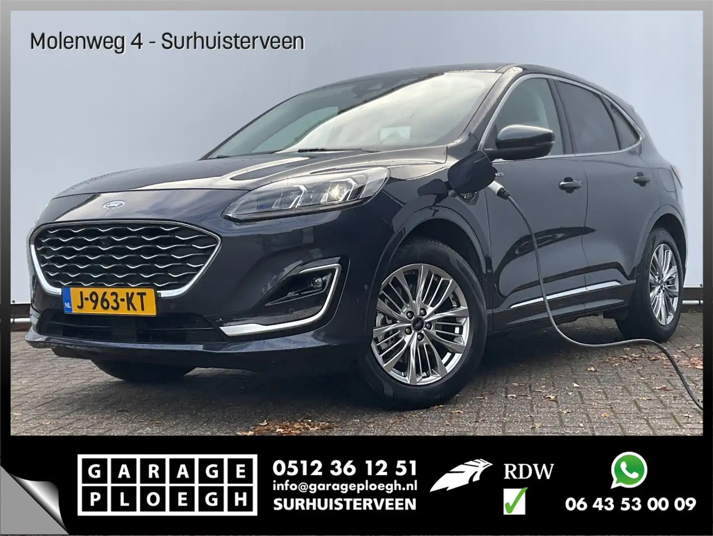 Ford Kuga 2.5 PHEV Vignale B&O HUD Leer Stoel/Stuurverw Memo Blauw - 1