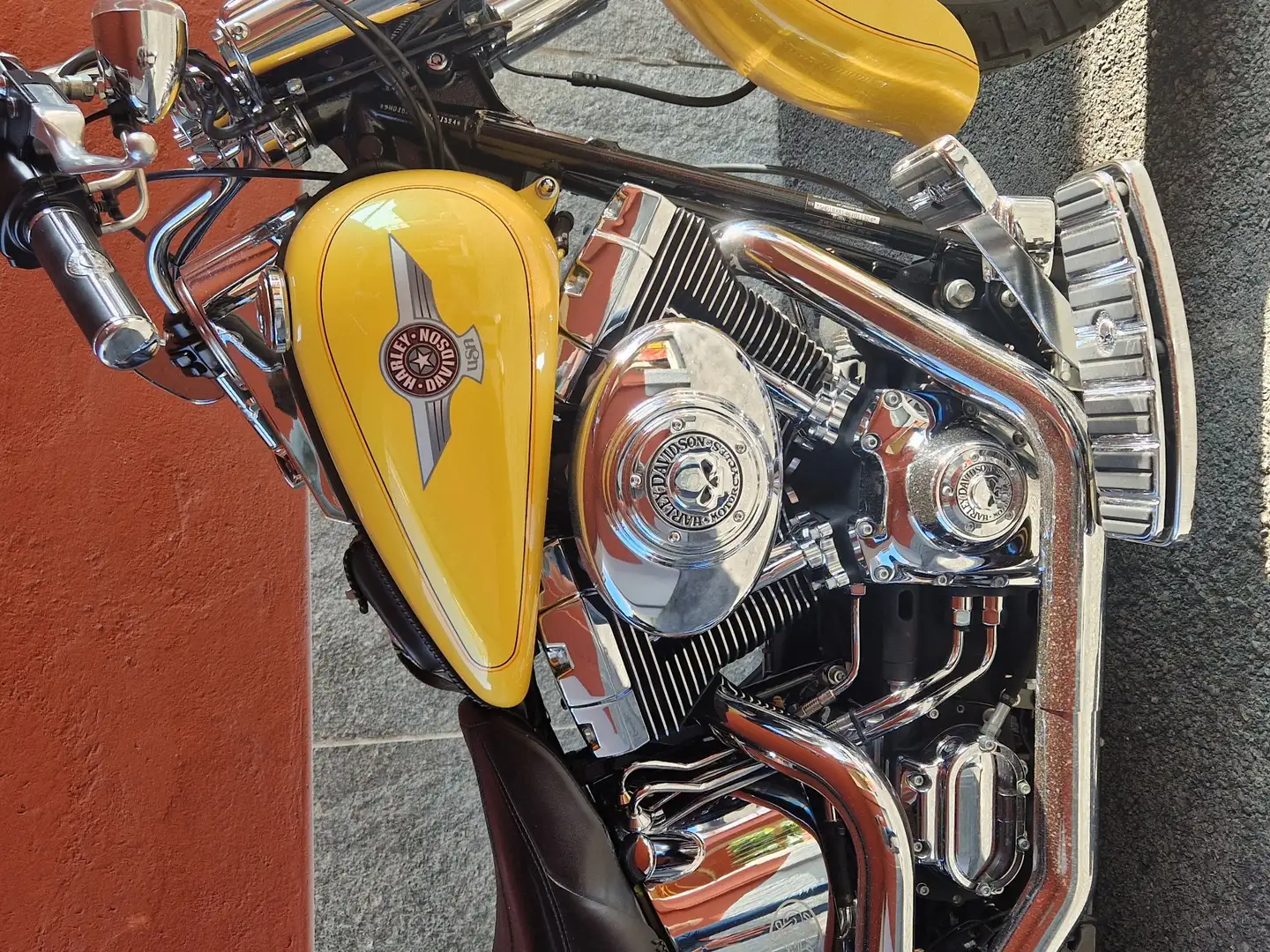 Harley-Davidson Fat Boy Żółty - 2