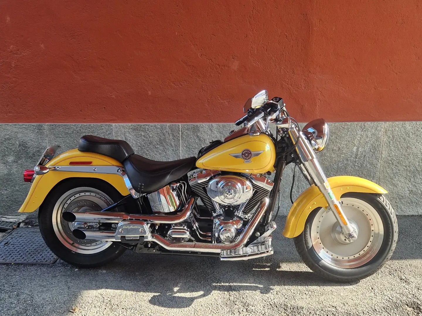 Harley-Davidson Fat Boy Żółty - 1