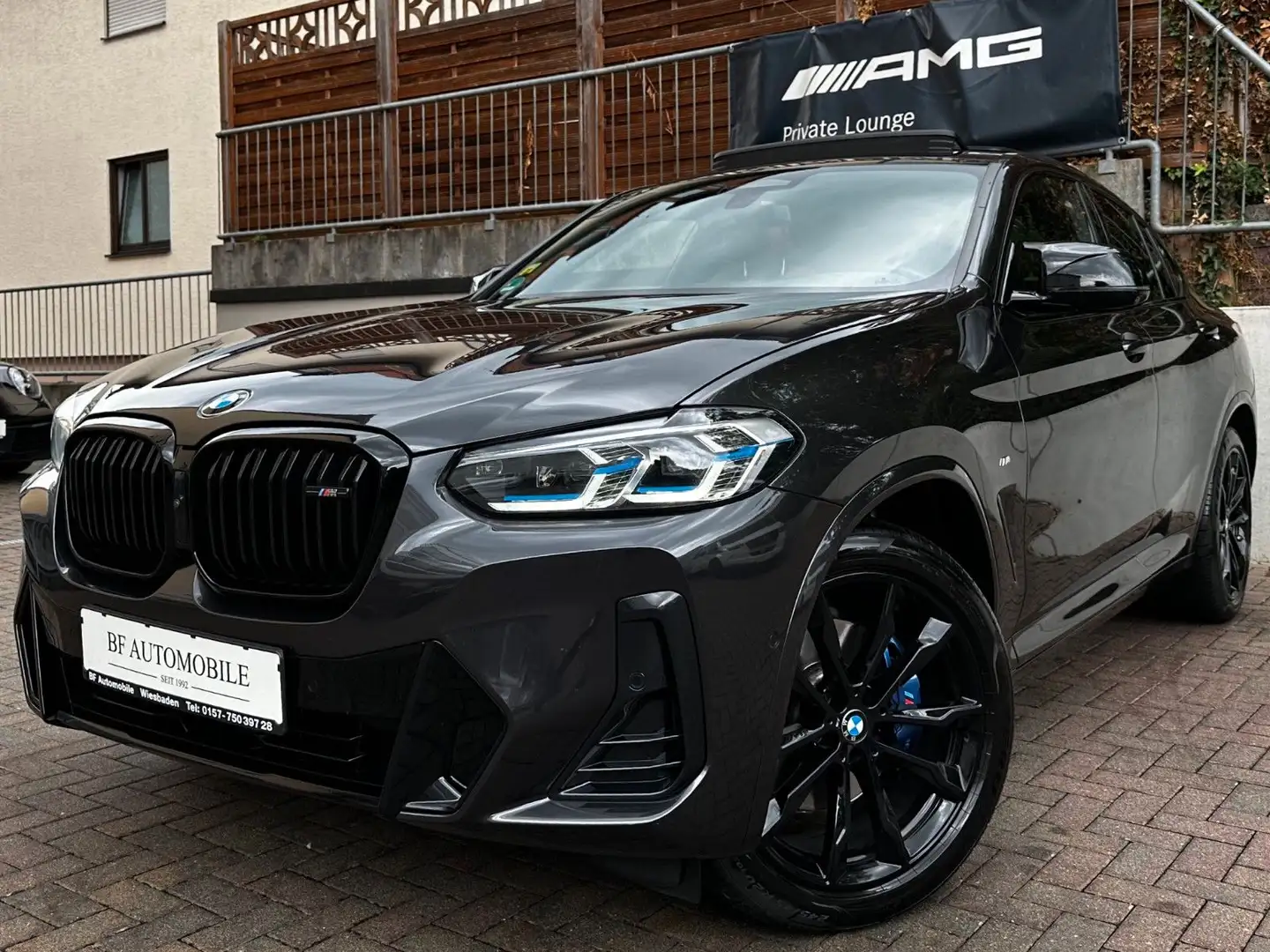 BMW X4 M d PANO*Laser*AHK*StandH*H&K*DA-Prof*360° Szürke - 1