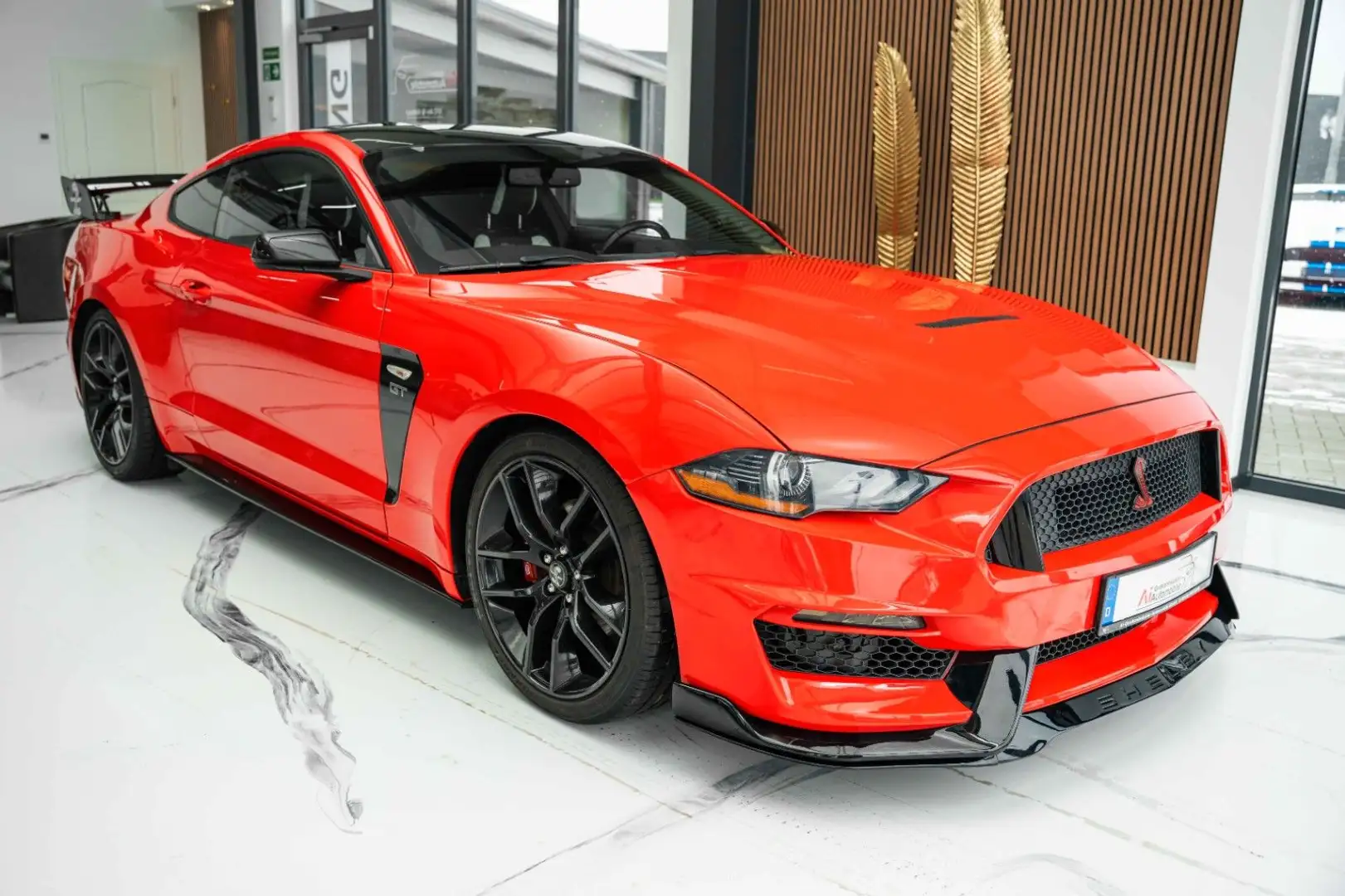 Ford Mustang MUSTANG TURBO SCHALT ! EXKLUSIVE GT350 FACELIFT Rosso - 2
