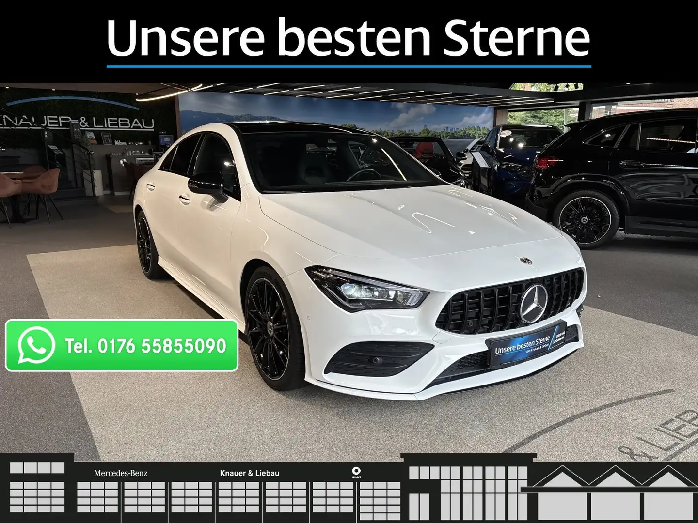 Mercedes-Benz CLA 250 CLA 250 4M Coupé AMG-Line*Pano*Cam*Memory*AHK* Blanc - 1