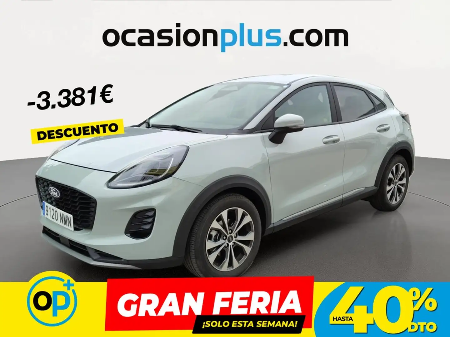 Ford Puma 1.0 EcoBoost MHEV Titanium Aut. 125 Gris - 1