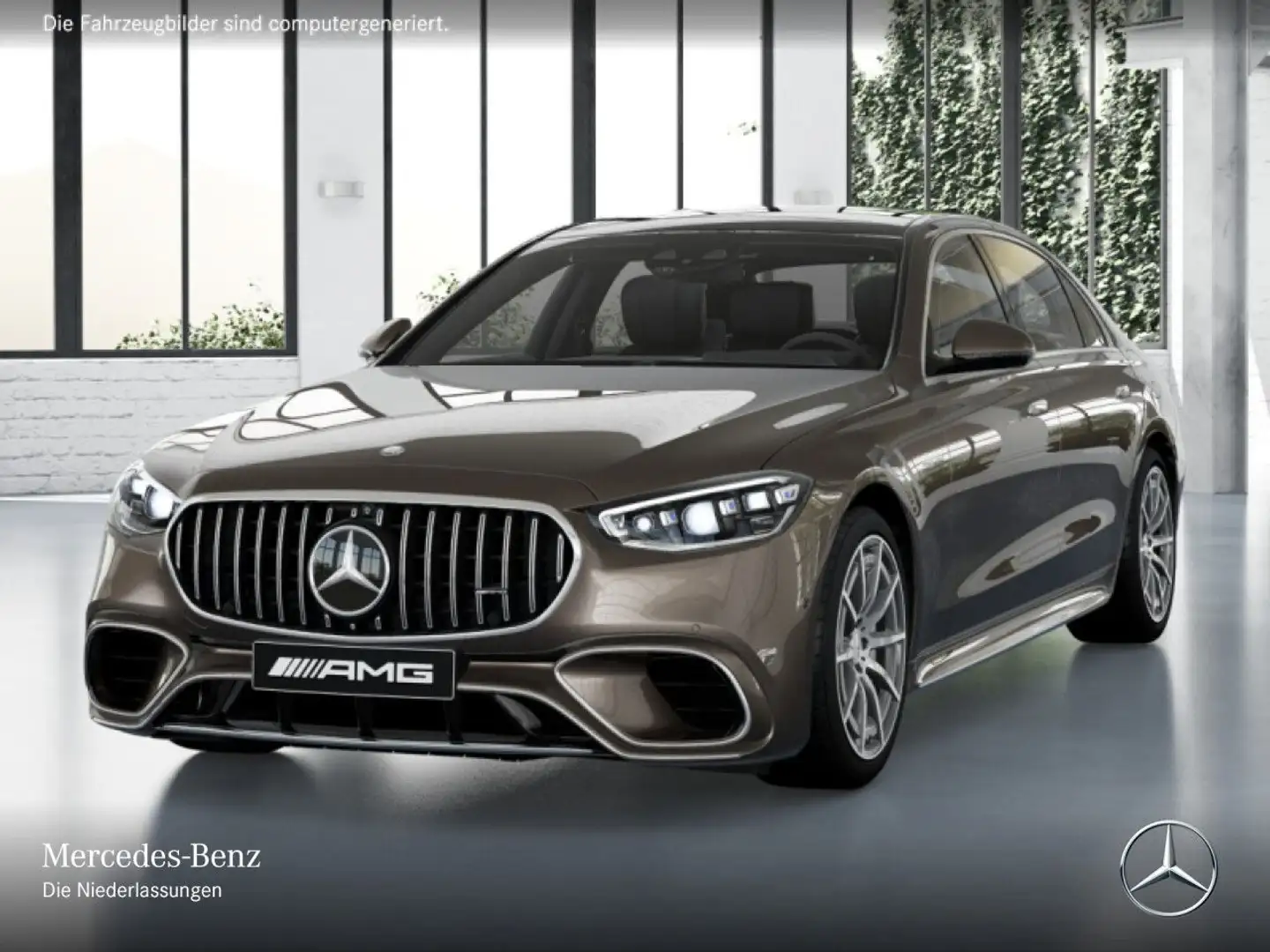 Mercedes-Benz S 63 AMG S 63 E PANO+DIGITAL-L+BURMESTER3D+FAHRASS+KEYLESS Braun - 2
