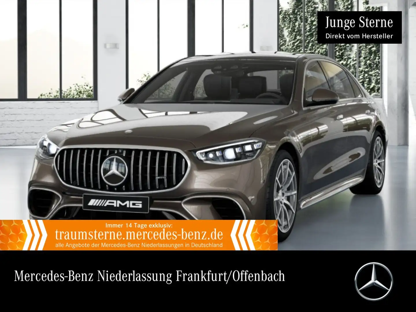 Mercedes-Benz S 63 AMG S 63 E PANO+DIGITAL-L+BURMESTER3D+FAHRASS+KEYLESS Brun - 1