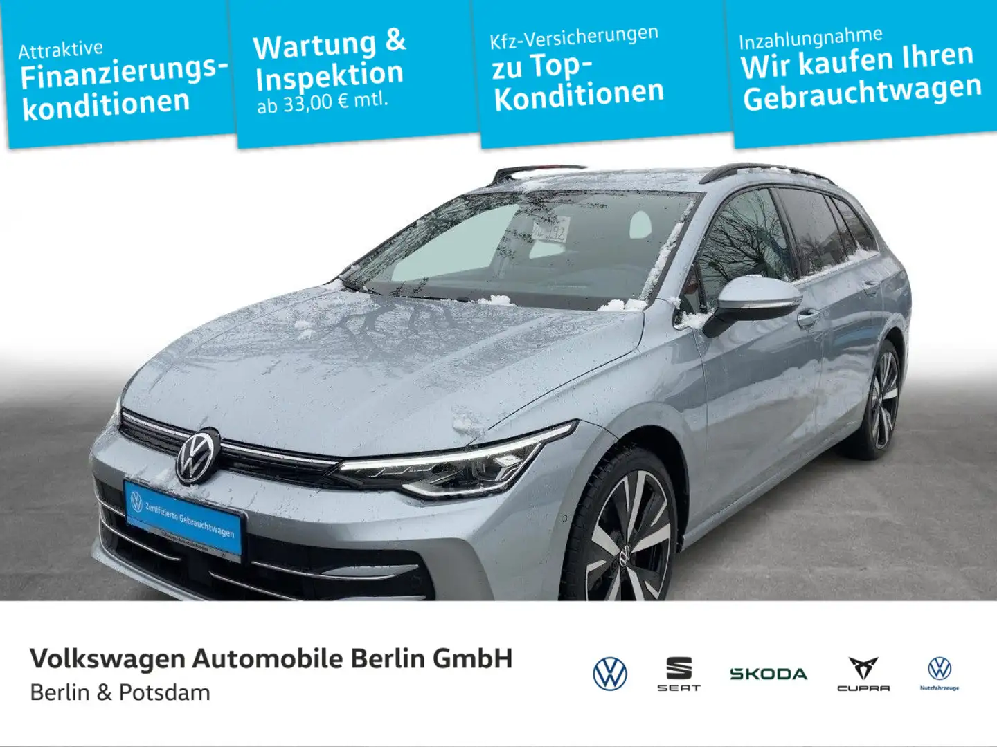 Volkswagen Golf Variant Golf VIII Variant 1.5 eTSI Style DSG LED ACC Nav Silber - 1