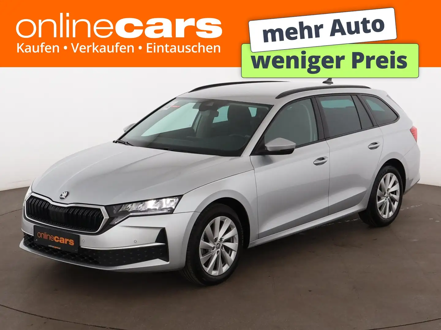 Skoda Octavia Combi 2.0 TDI Selection Aut LED RADAR NAV Silber - 1