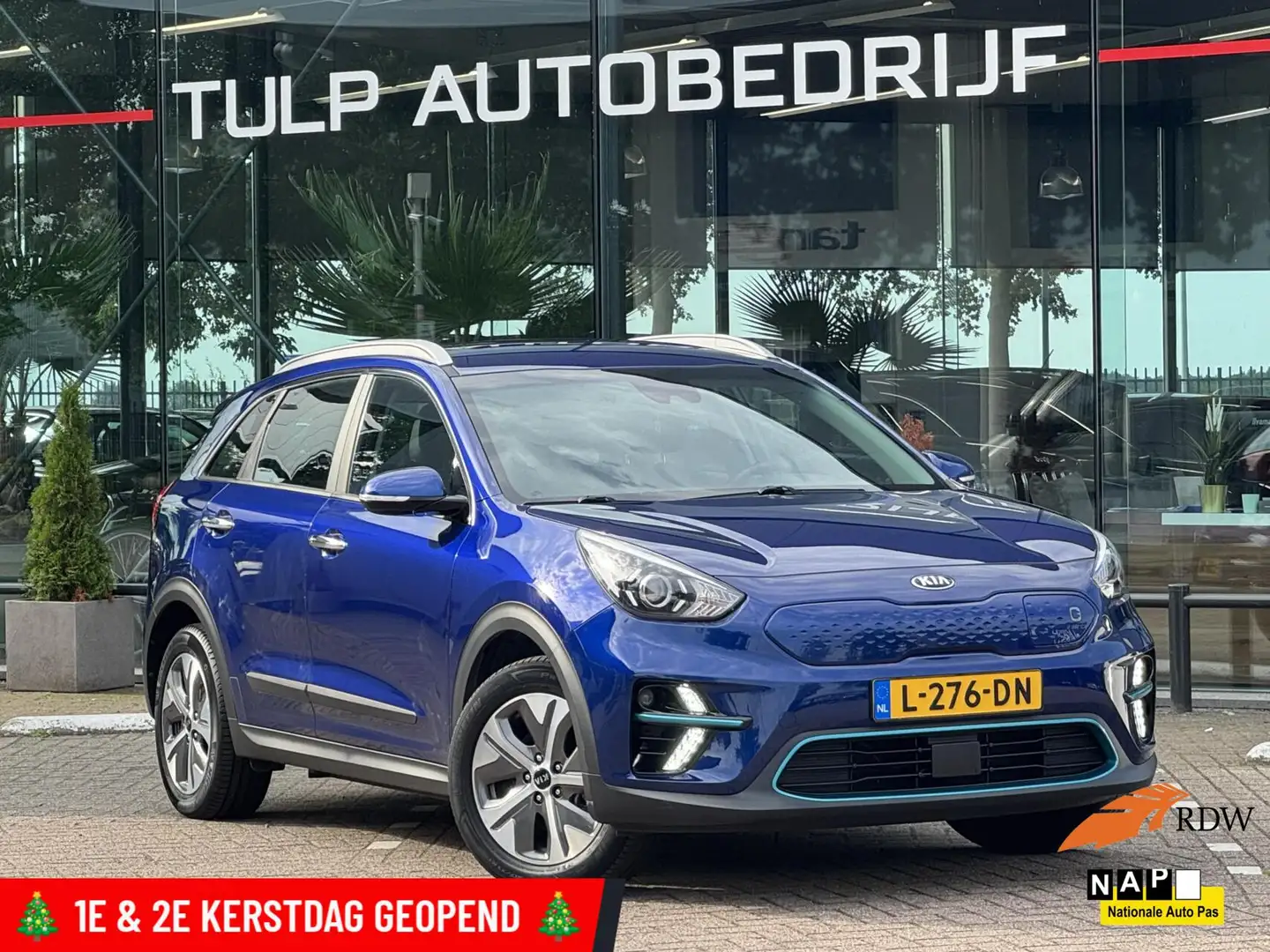 Kia e-Niro DynamicLine 64 kWh bj 2021 HalfLder navi incl.Btw Bleu - 1