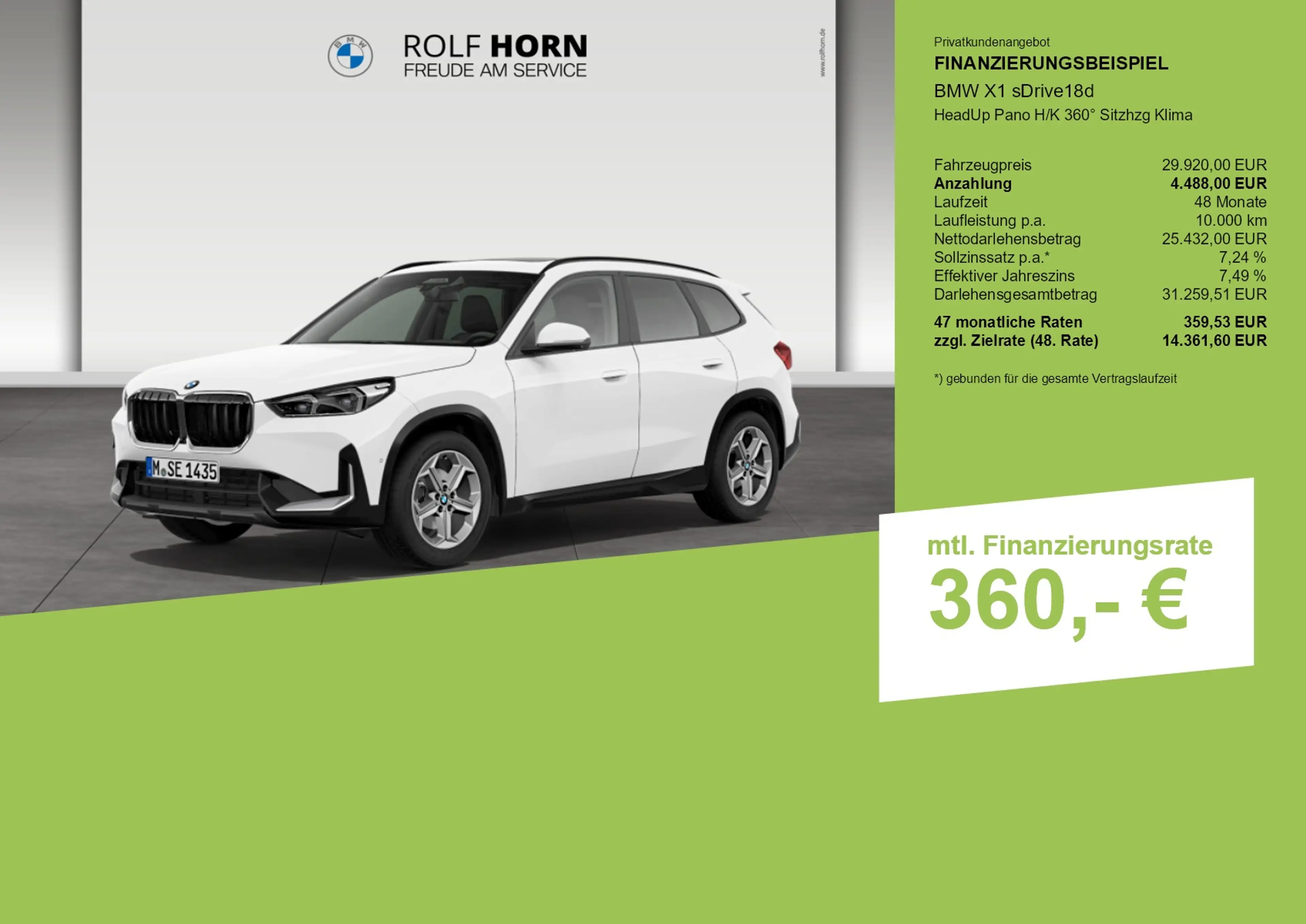 BMW X1 sDrive18d HeadUp Pano H/K 360° Sitzhzg Klima — photo 3