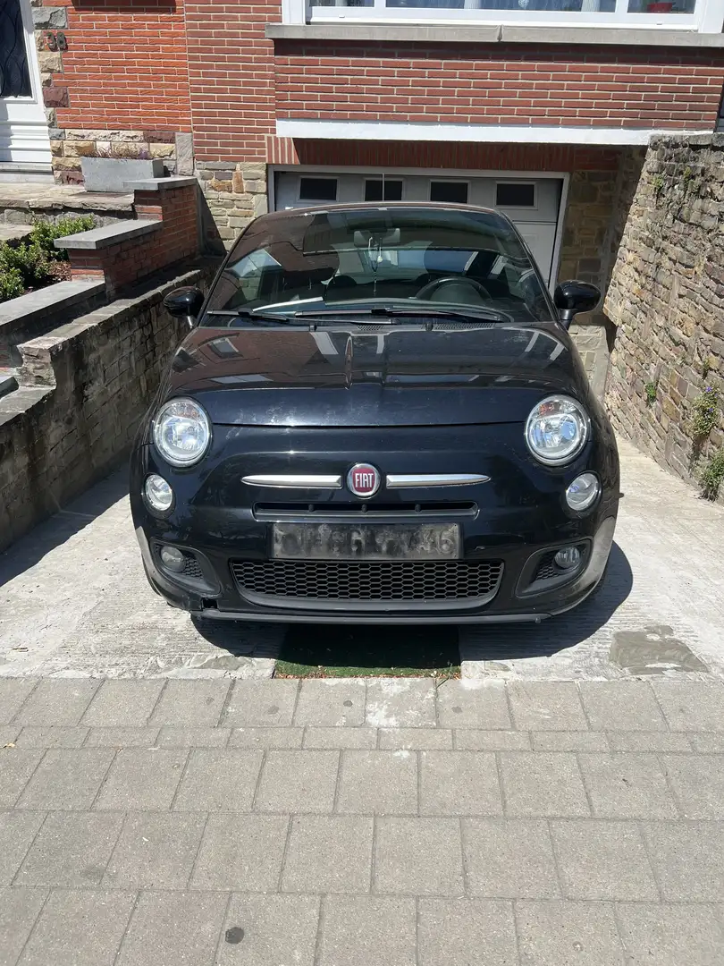 Fiat 500 500s bien equipee avc demande d’immatriculation Noir - 1