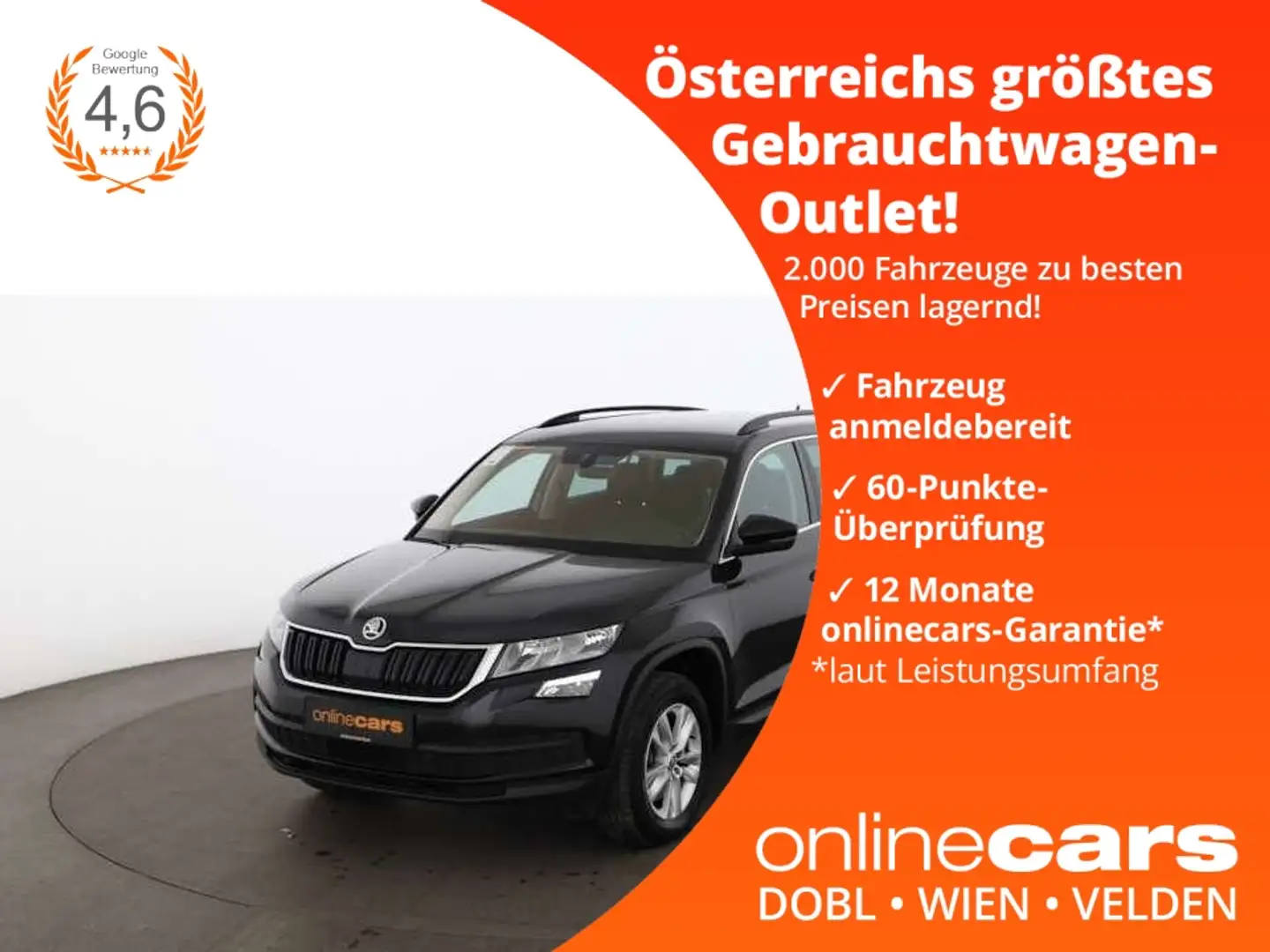 Skoda Kodiaq 2.0 TDI Ambition Aut 7-SITZE AHK NAV R-CAM Noir - 1
