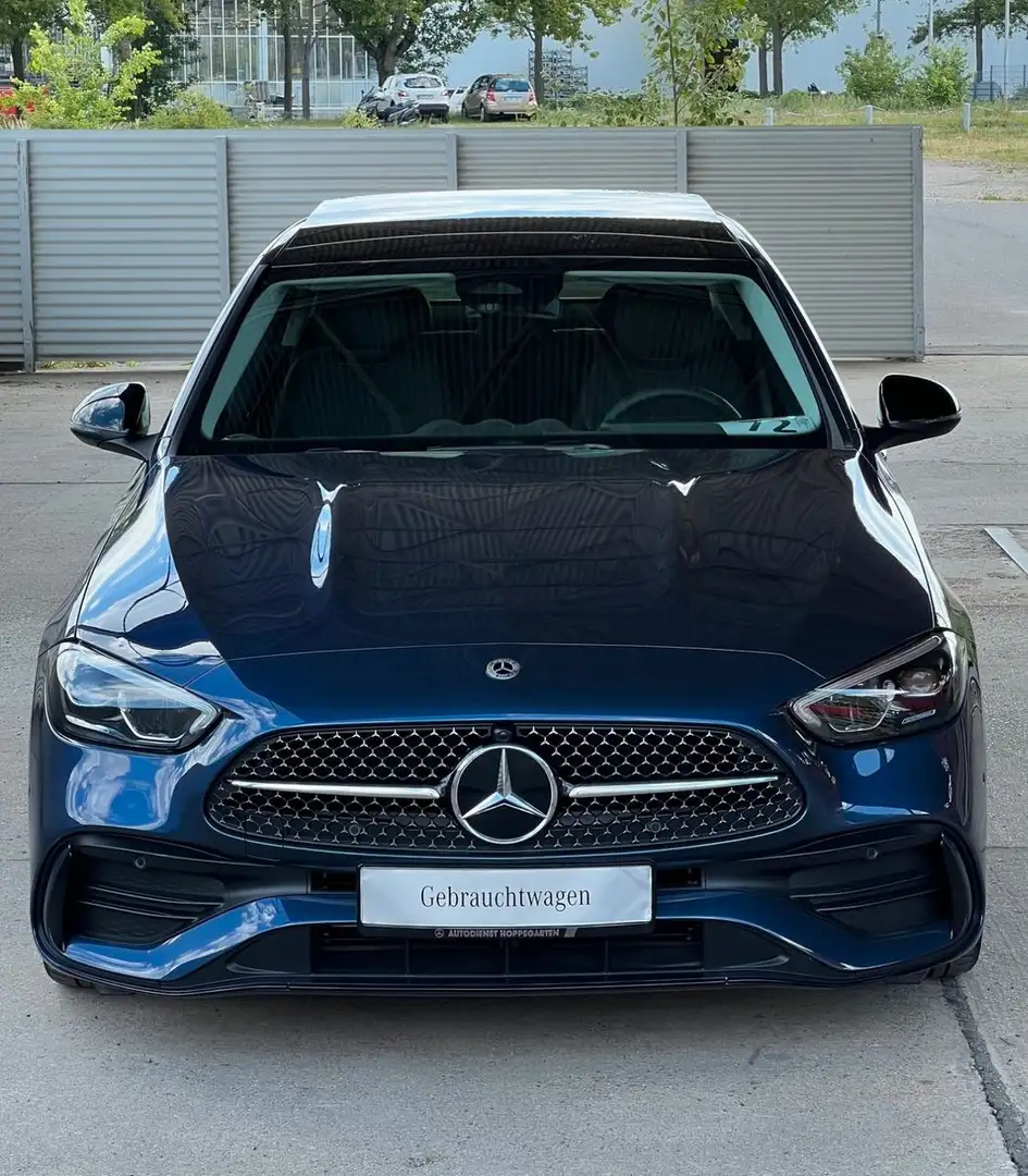 Mercedes-Benz C 300 C300 2x AMG-LINE LED NIGHT PANO TOTWINKEL KAMERA Синій - 2