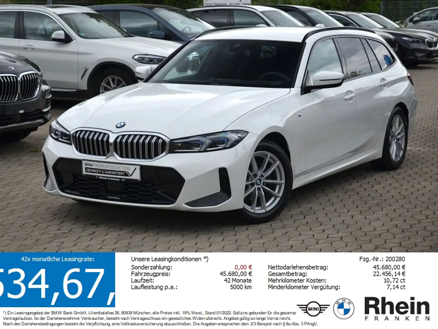BMW 320 d xDrive M Sport *Facelift*.Ad.LED.ACC.360° Weiß - 1