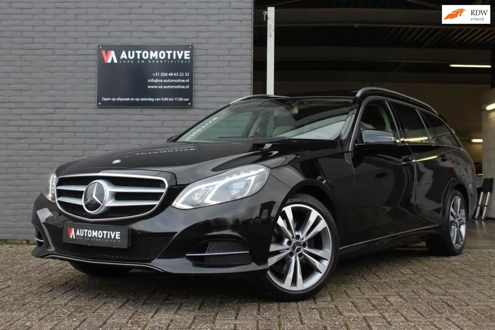 Mercedes-Benz E 300 Estate 7 PERS DAK DISTR H/K LEER CAM Zwart - 1