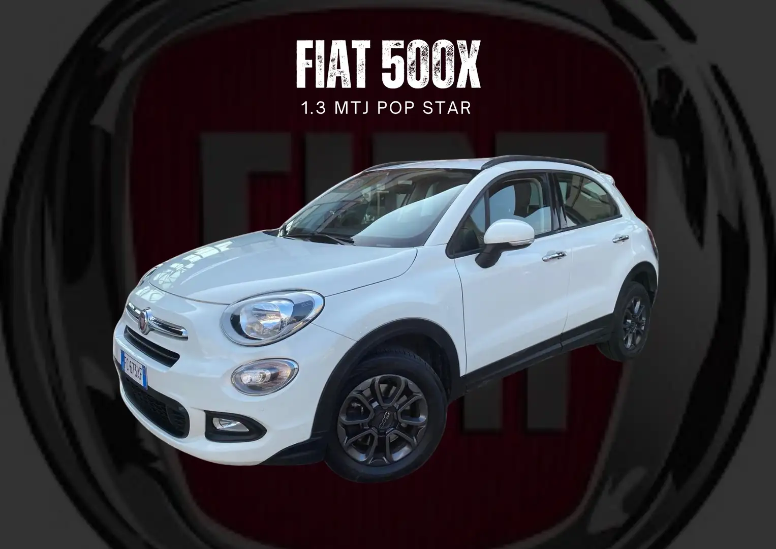 Fiat 500X 500X 1.3 mjt Popstar 4x2 95cv Blanc - 1