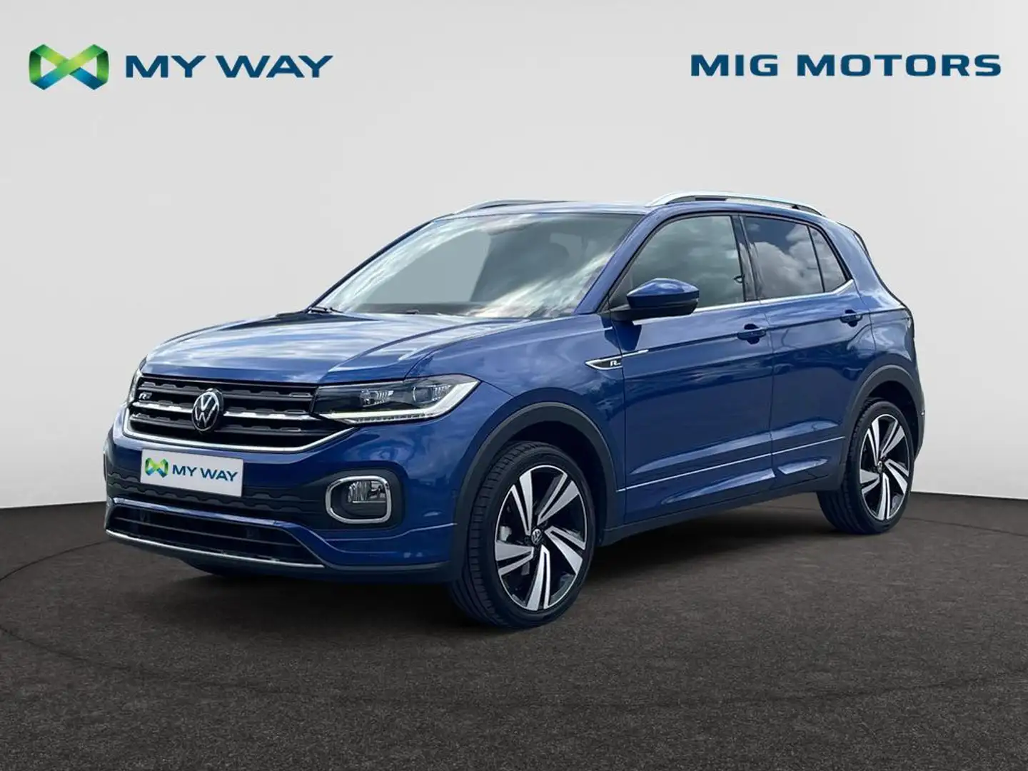 Volkswagen T-Cross R-Line 1.5 TSI (150 pk) /// Automaat /// Trekhaak  Blauw - 1