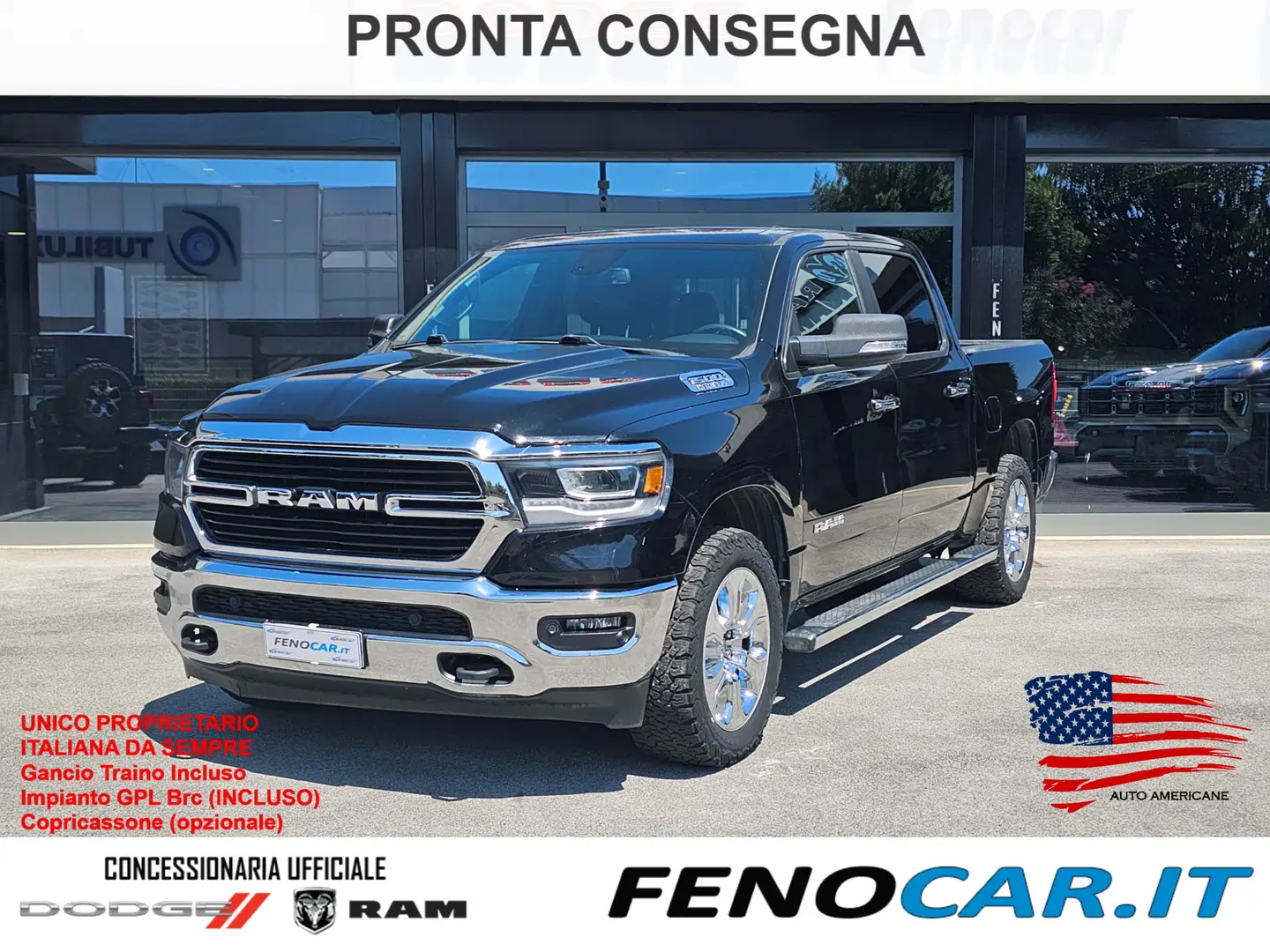 Dodge RAM 1500 5.7 V8 Cre Cab Big horn Lonestar AUTOCARRO N1 Nero - 1