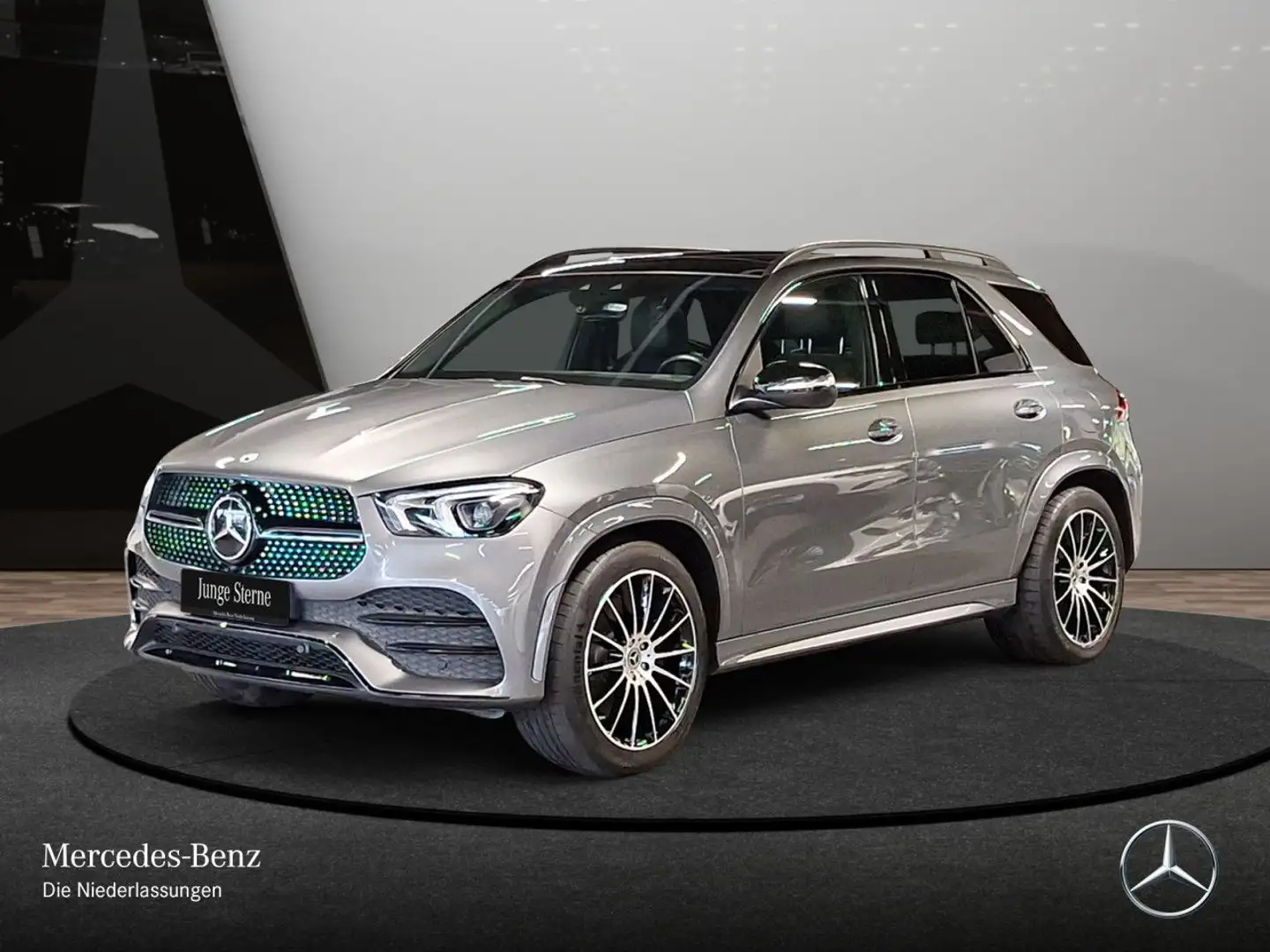 Mercedes-Benz GLE 350 de 4M AMG+NIGHT+PANO+360+AHK+LED+FAHRASS Grau - 2
