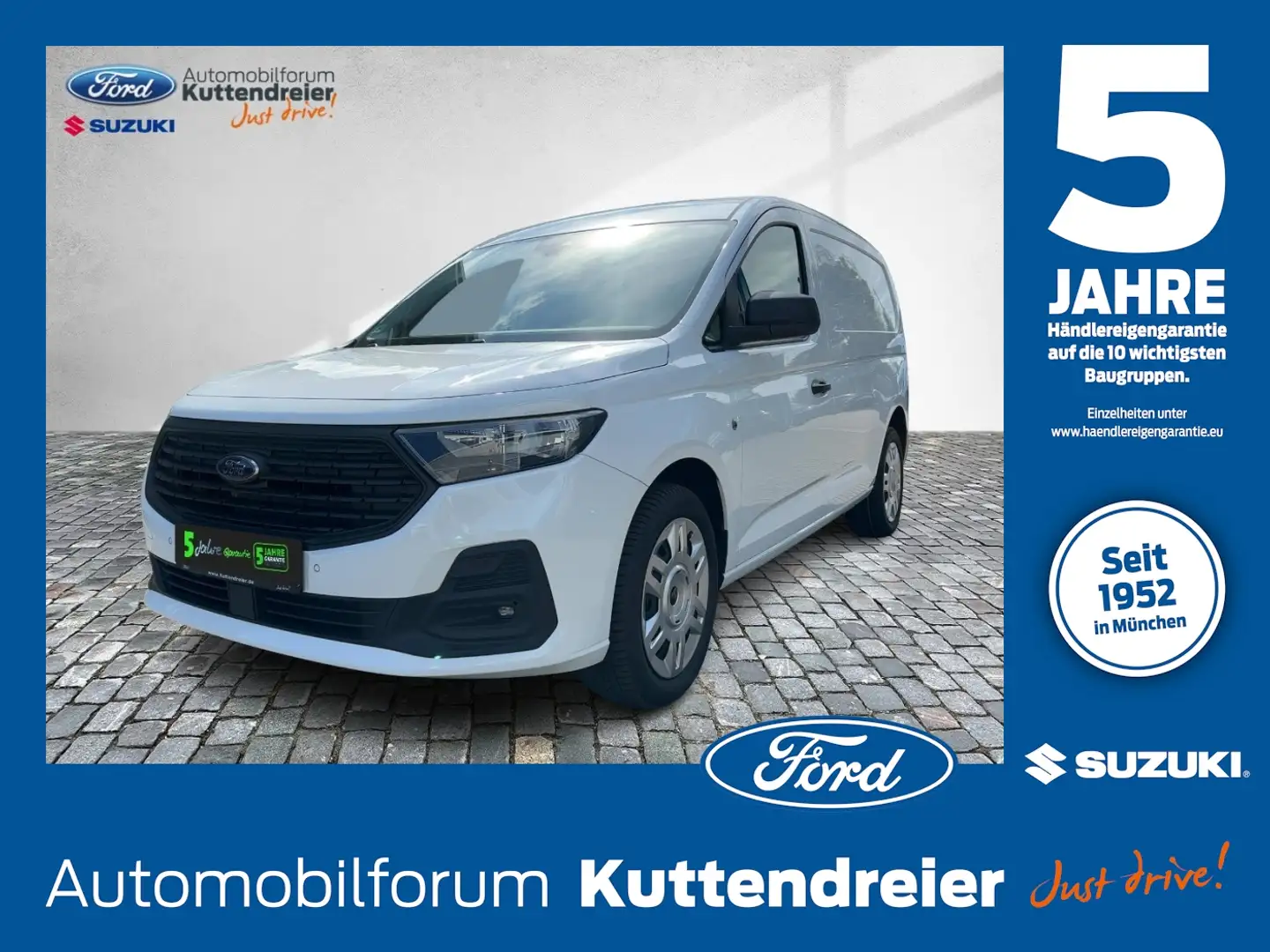 Ford Transit Connect Kasten L2 Trend 2.0 EcoBlue Navi Blanc - 1