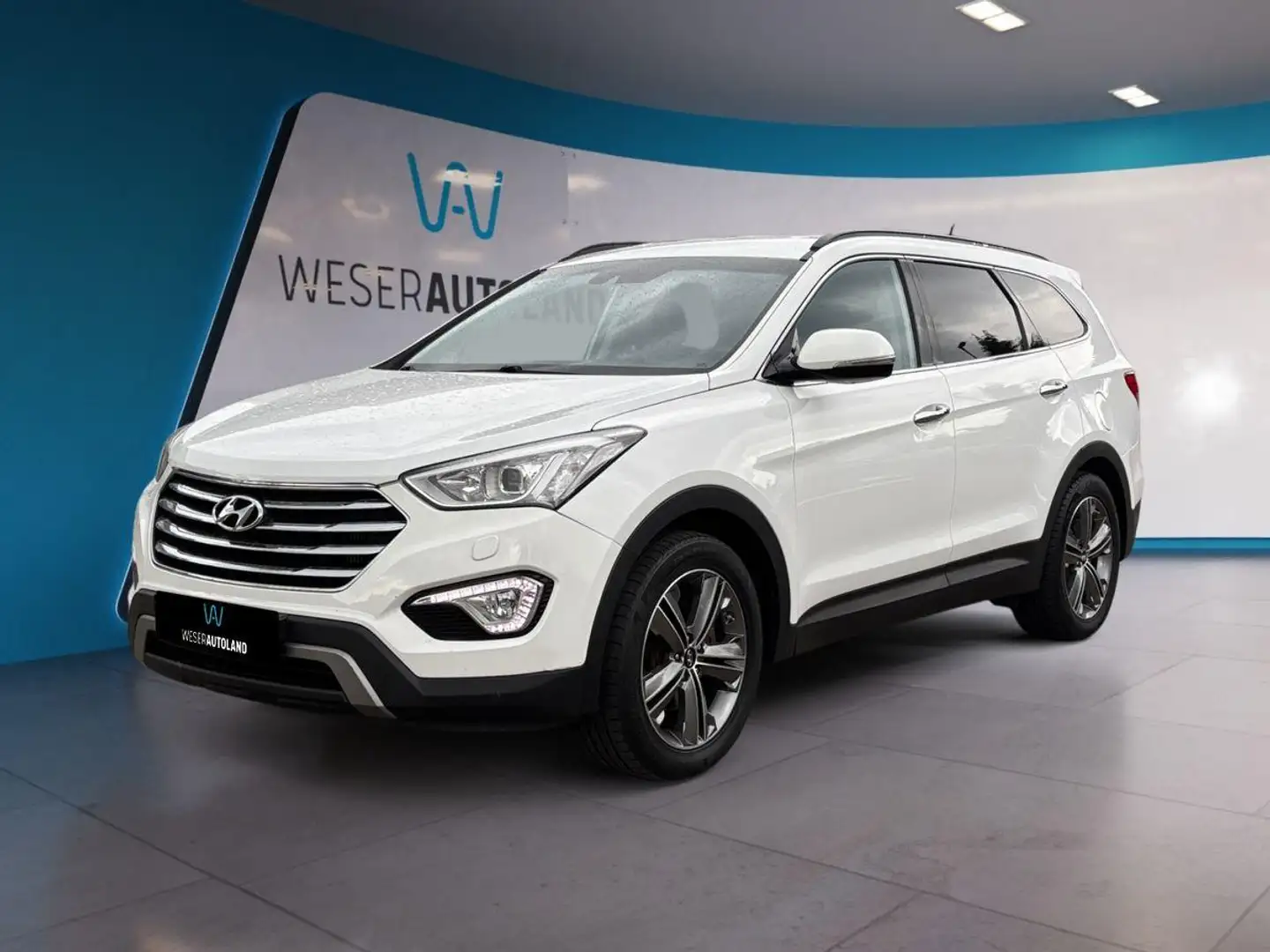 Hyundai Grand Santa Fe 2.2 CRDi  AWD AHK LEDER 7-SITZER Blanc - 1